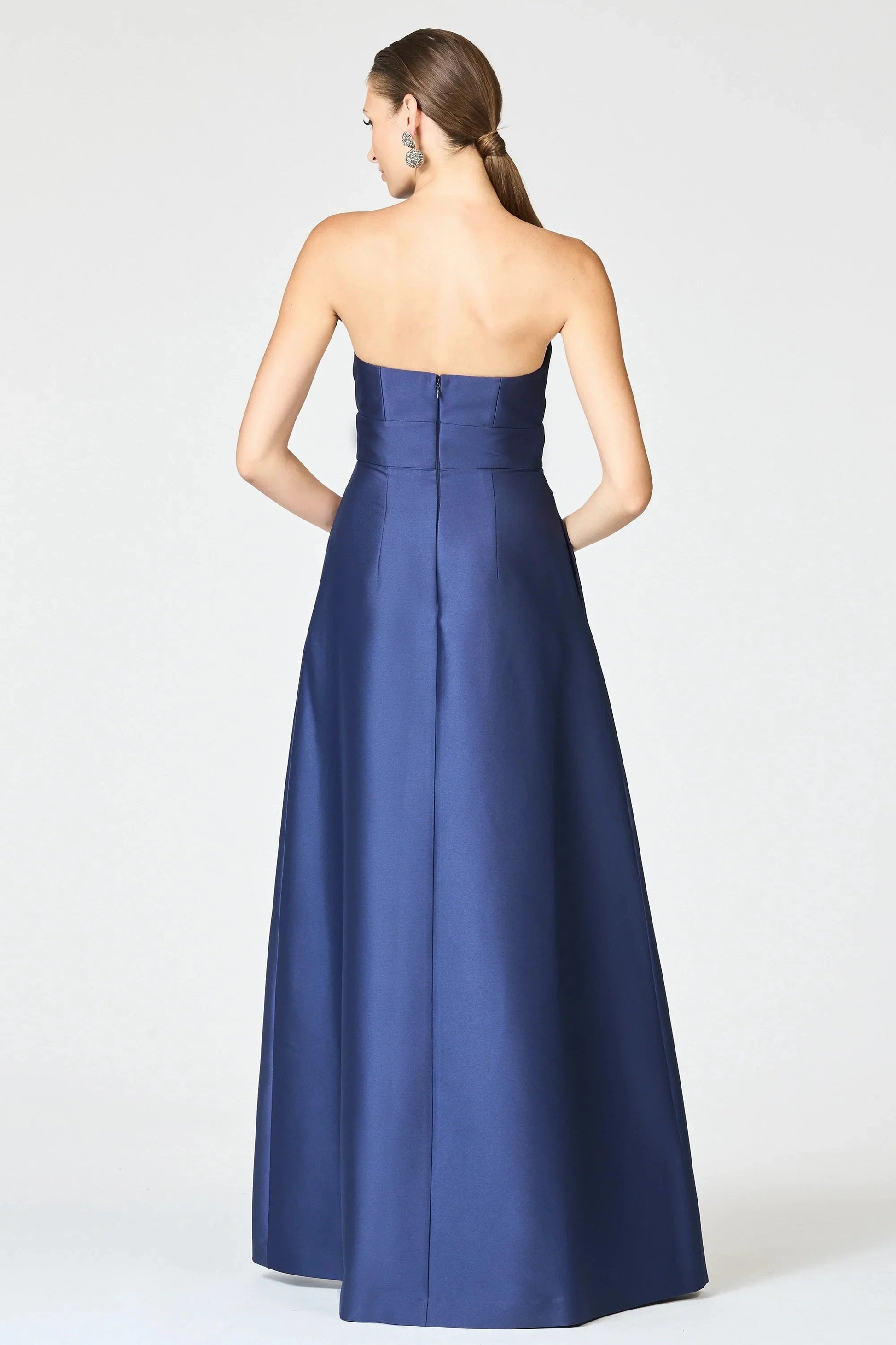 Asymmetrical A Line One Shoulder Sleeveless Zipper Back Floor Length For Sale Evening Dress by YiHuiw