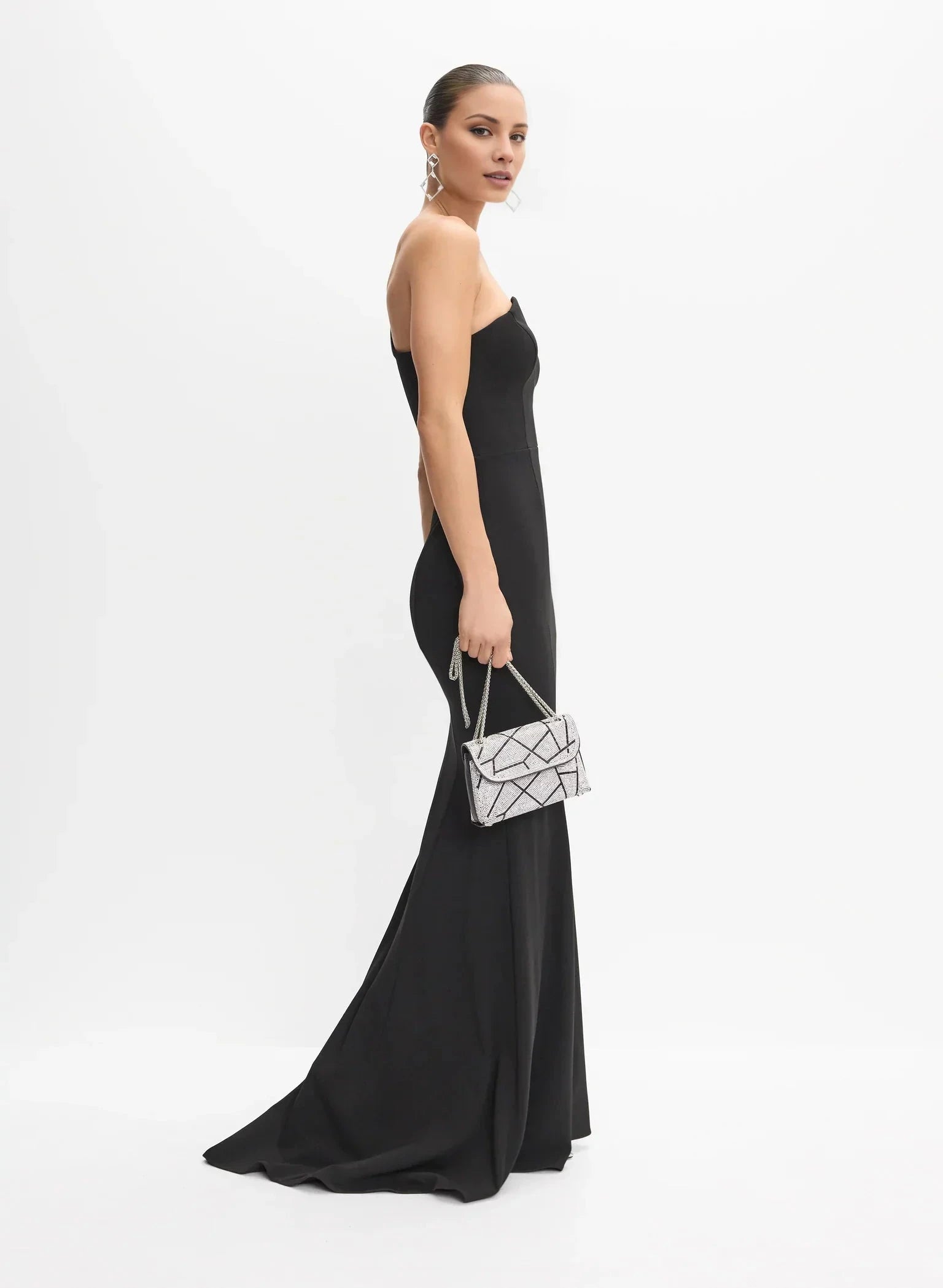 Asymmetrical One-Shoulder Neck Sleeveless Back Zip Mermaid Floor-Length Evening Dress by YiHuiw