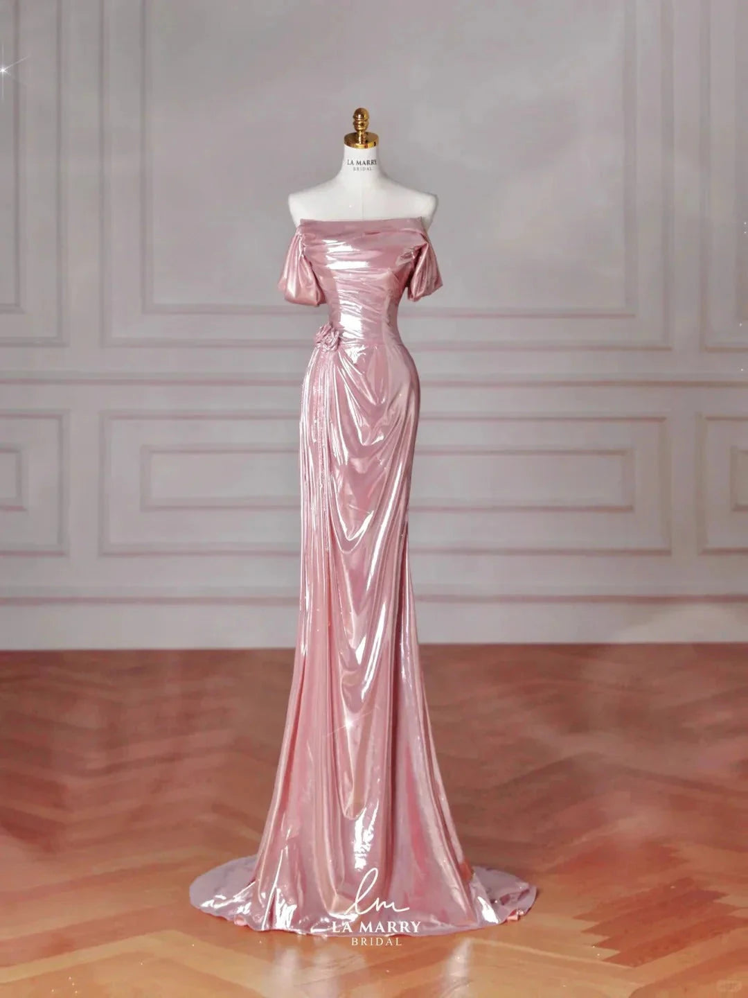 Beautiful Elegant Satin Long Mermaid Slim Floor Length Ball Gown Evening Dress Prom Dress simple gentle atmospheric and unique desi Bring summer colors to enhance whiteness by YiHuiw