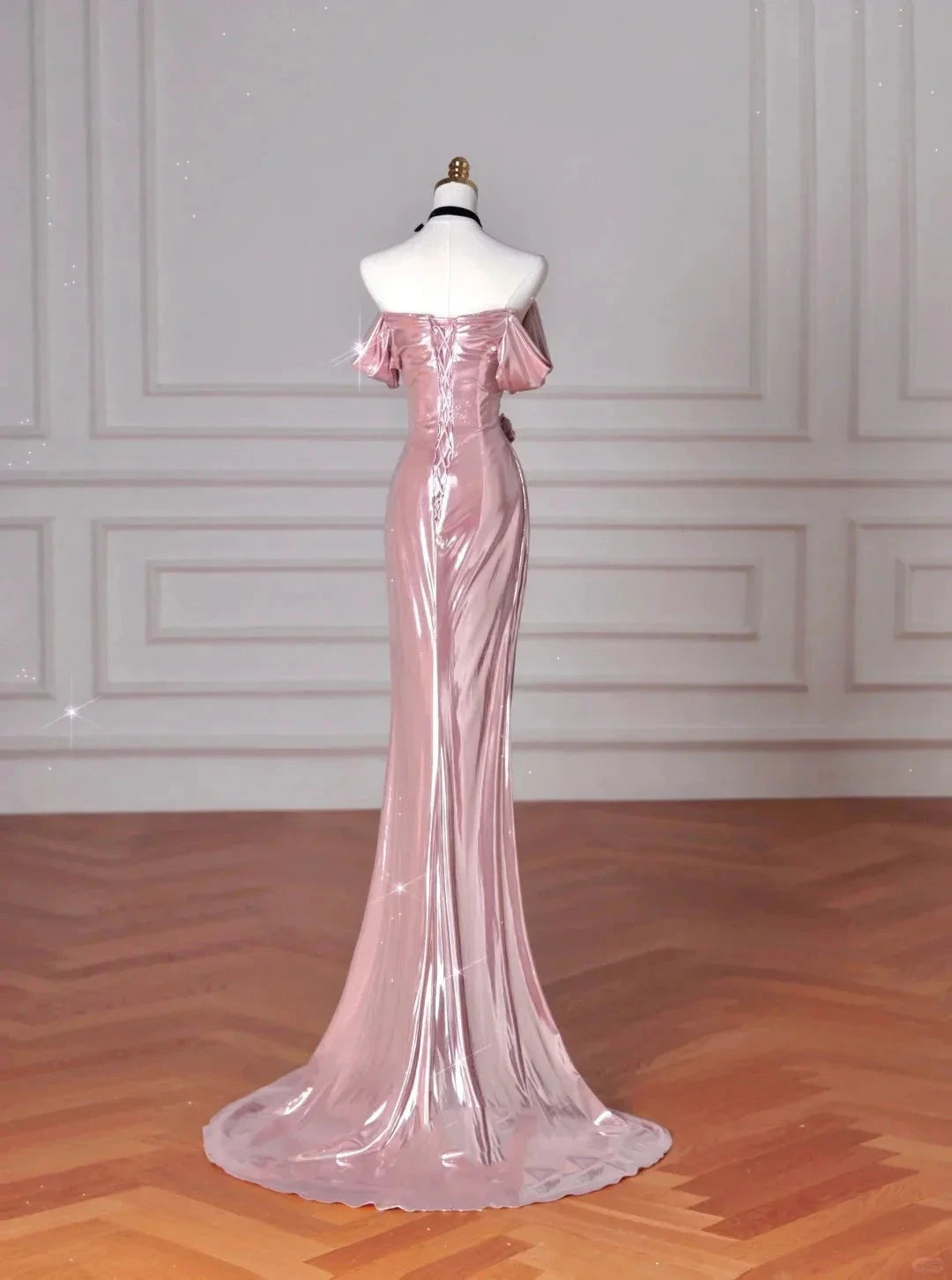 Beautiful Elegant Satin Long Mermaid Slim Floor Length Ball Gown Evening Dress Prom Dress simple gentle atmospheric and unique desi Bring summer colors to enhance whiteness by YiHuiw