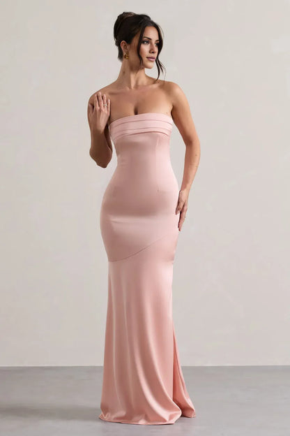 Mermaid Strapless Floor-Length Wedding Dress - Yihuiw by Yihuiw