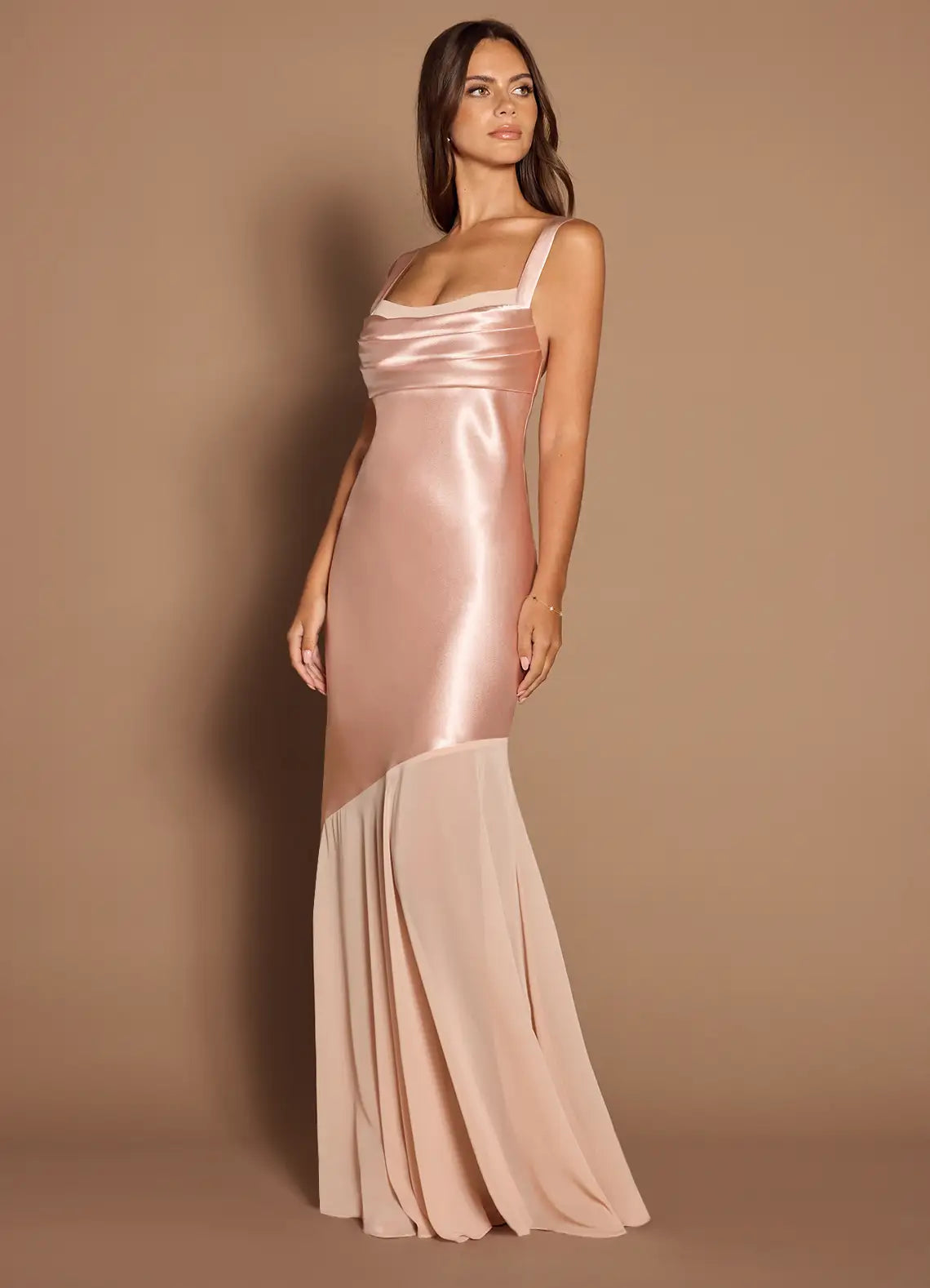 Mermaid Square Neck Floor-Length Wedding Dress - Yihuiw by Yihuiw