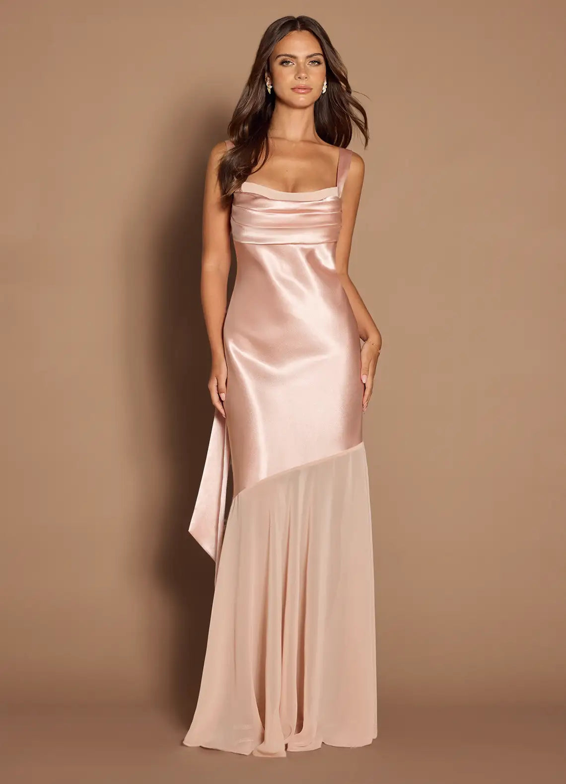 Mermaid Square Neck Floor-Length Wedding Dress - Yihuiw by Yihuiw