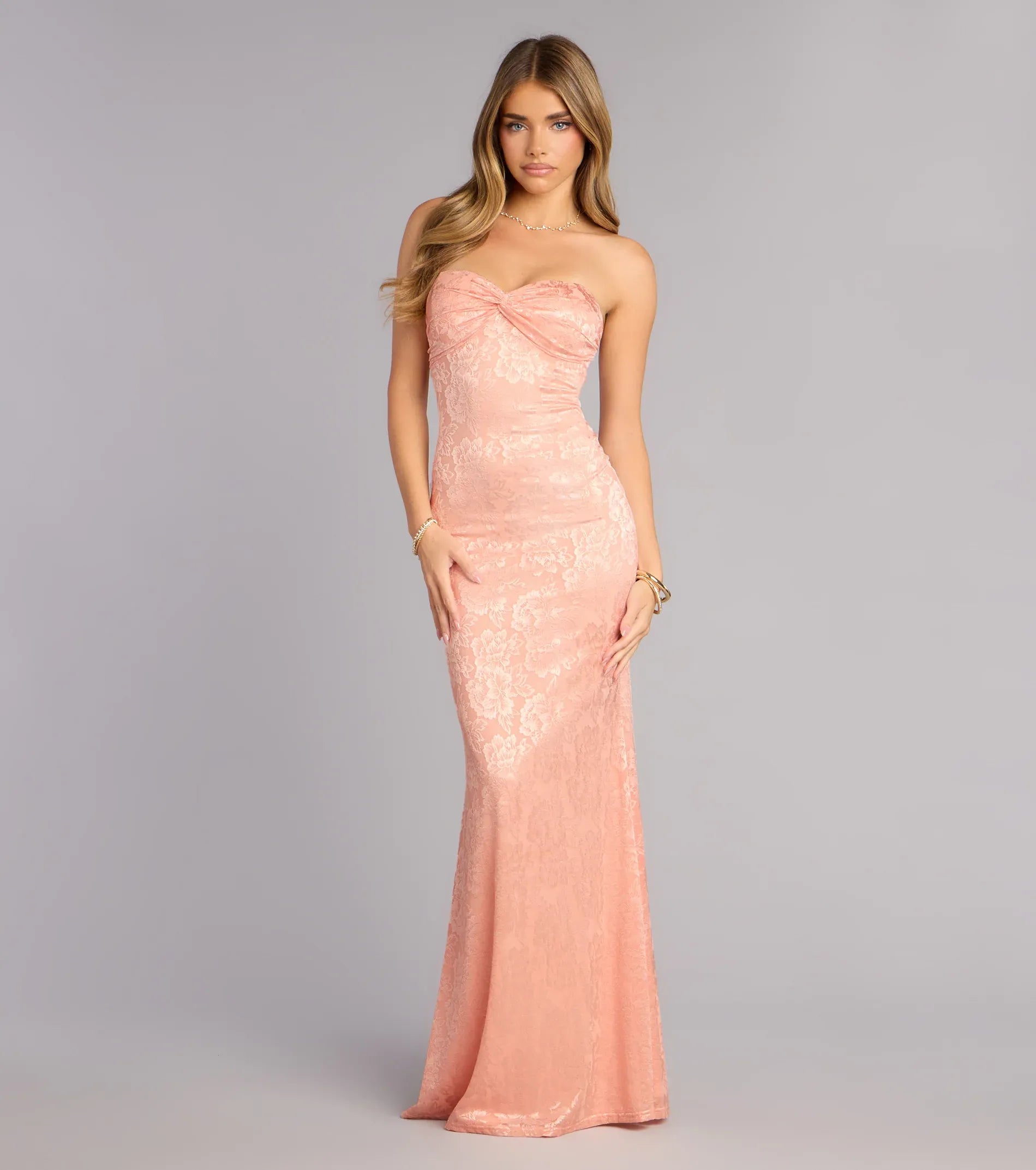 Mermaid Strapless Open Back Floor-Length Wedding Dress - Yihuiw by Yihuiw