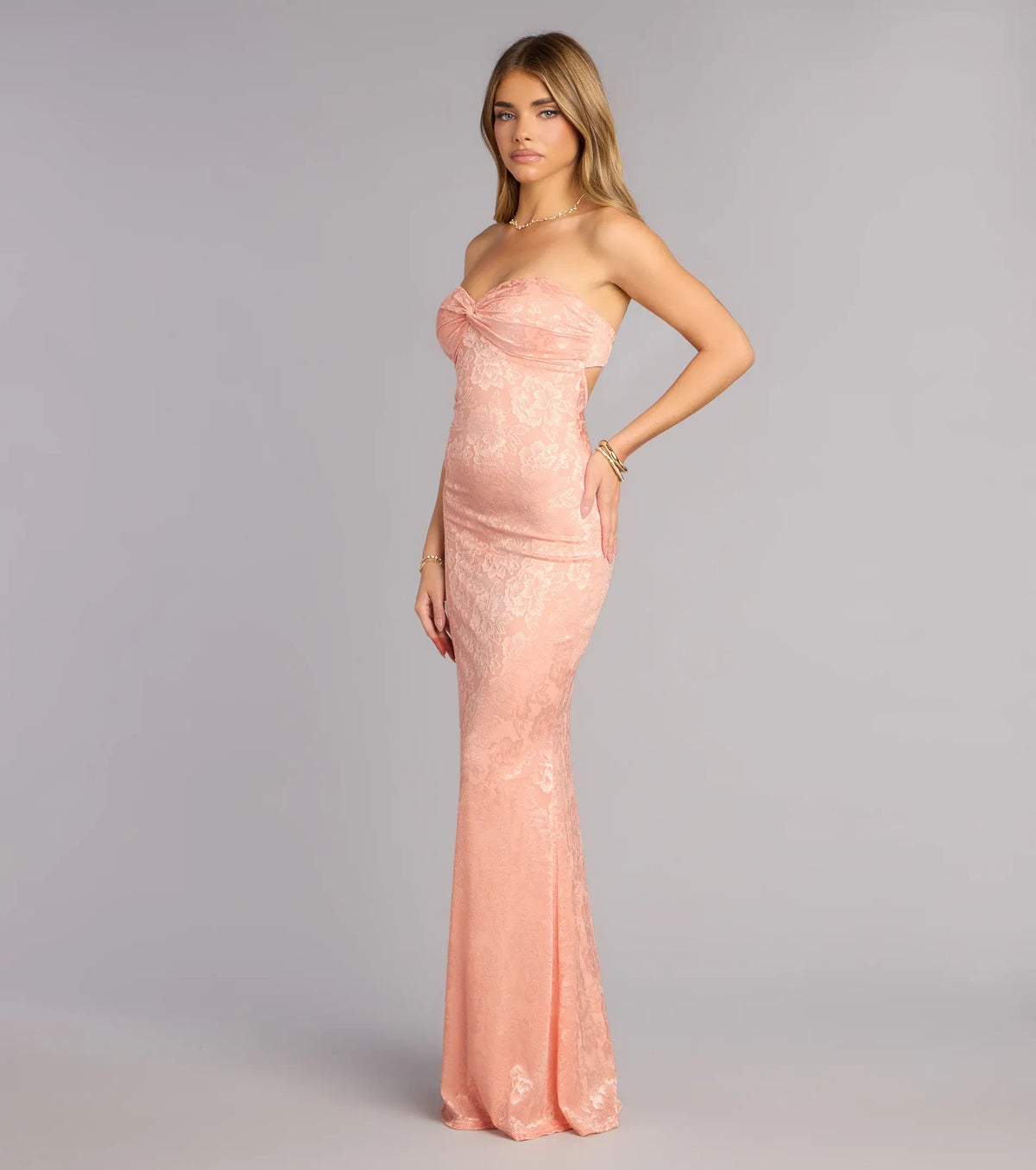 Mermaid Strapless Open Back Floor-Length Wedding Dress - Yihuiw by Yihuiw