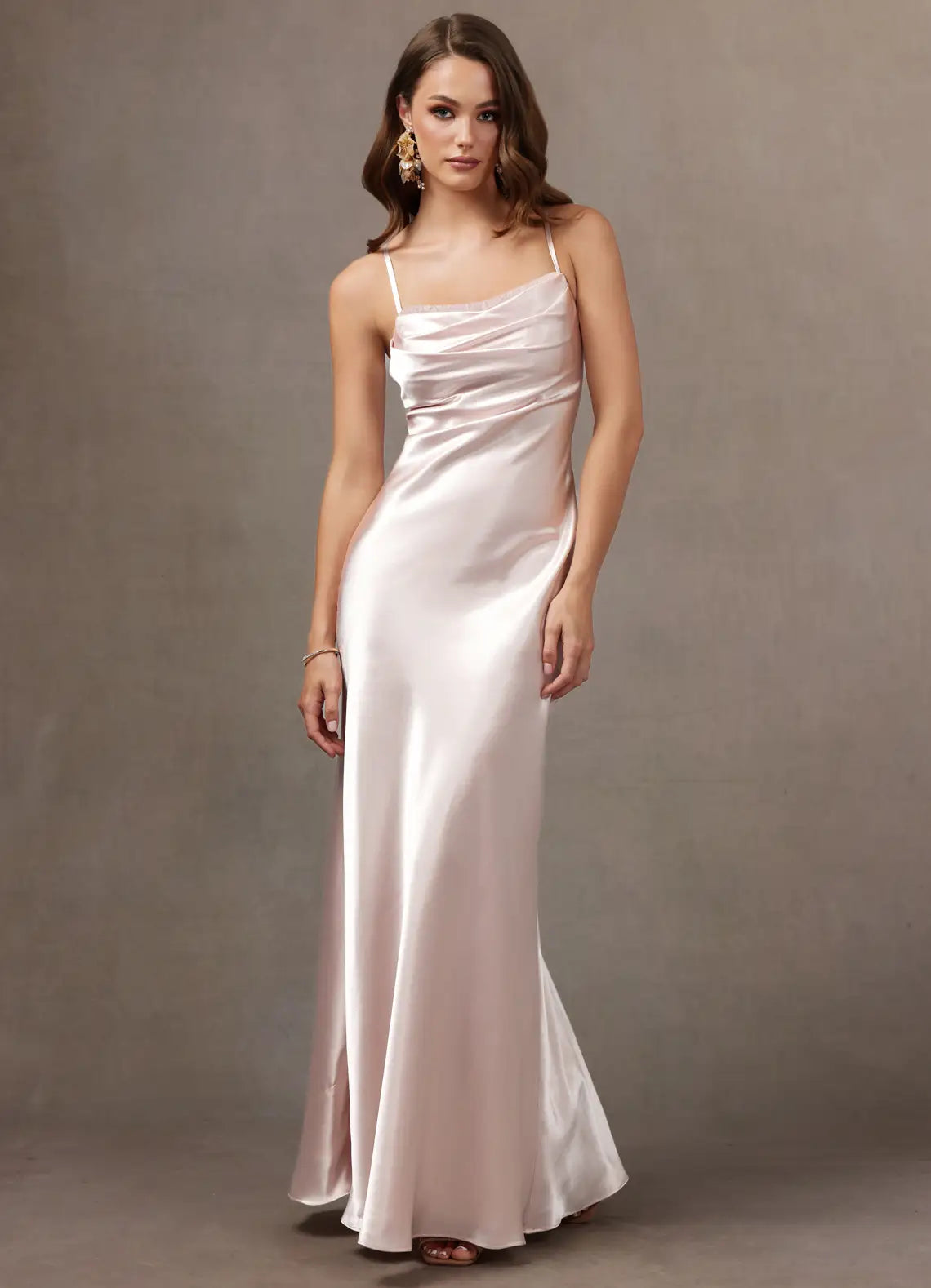 Mermaid Spaghetti Strap Satin Floor-Length Wedding Dress - Yihuiw by Yihuiw
