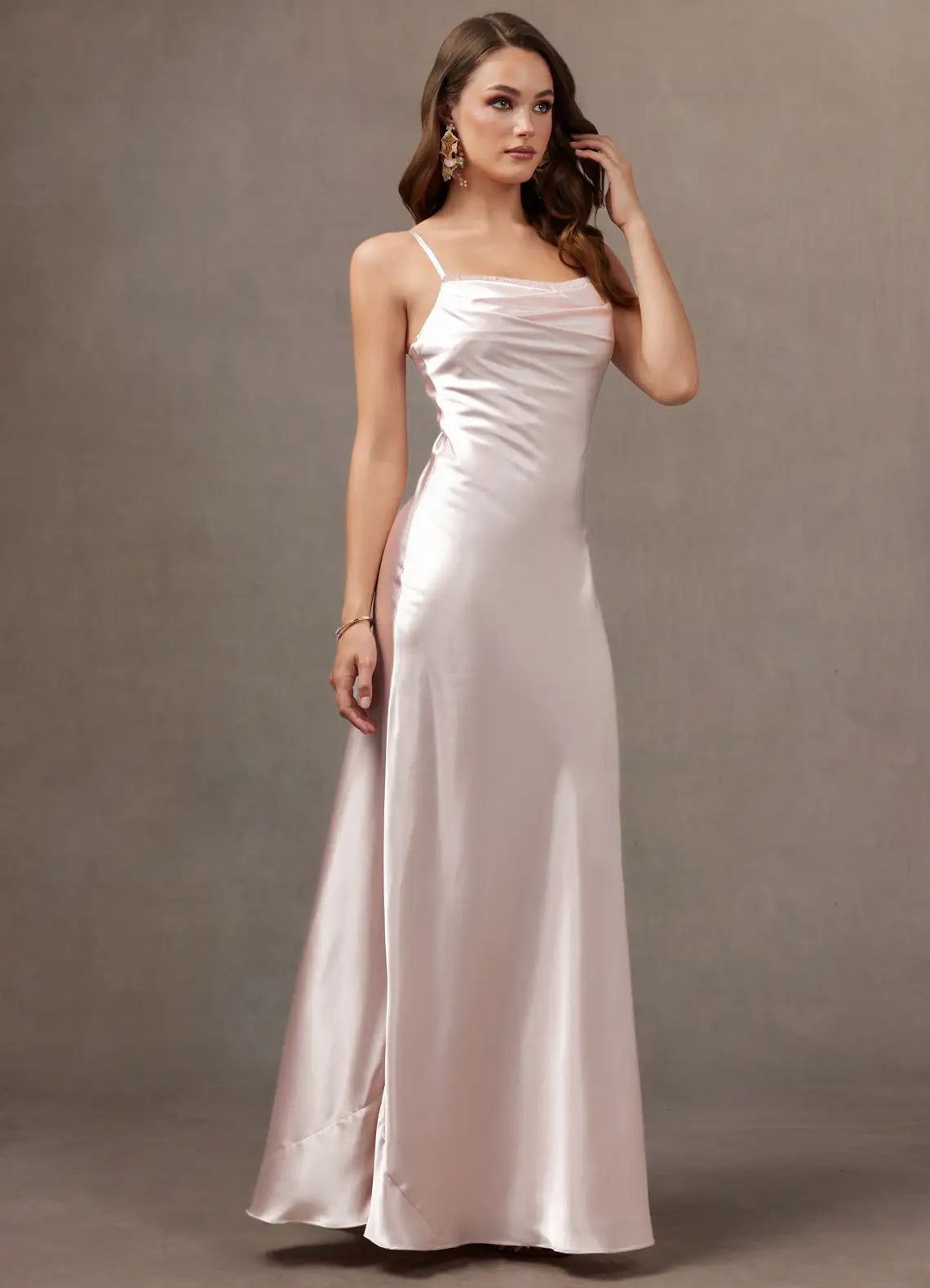 Mermaid Spaghetti Strap Satin Floor-Length Wedding Dress - Yihuiw by Yihuiw
