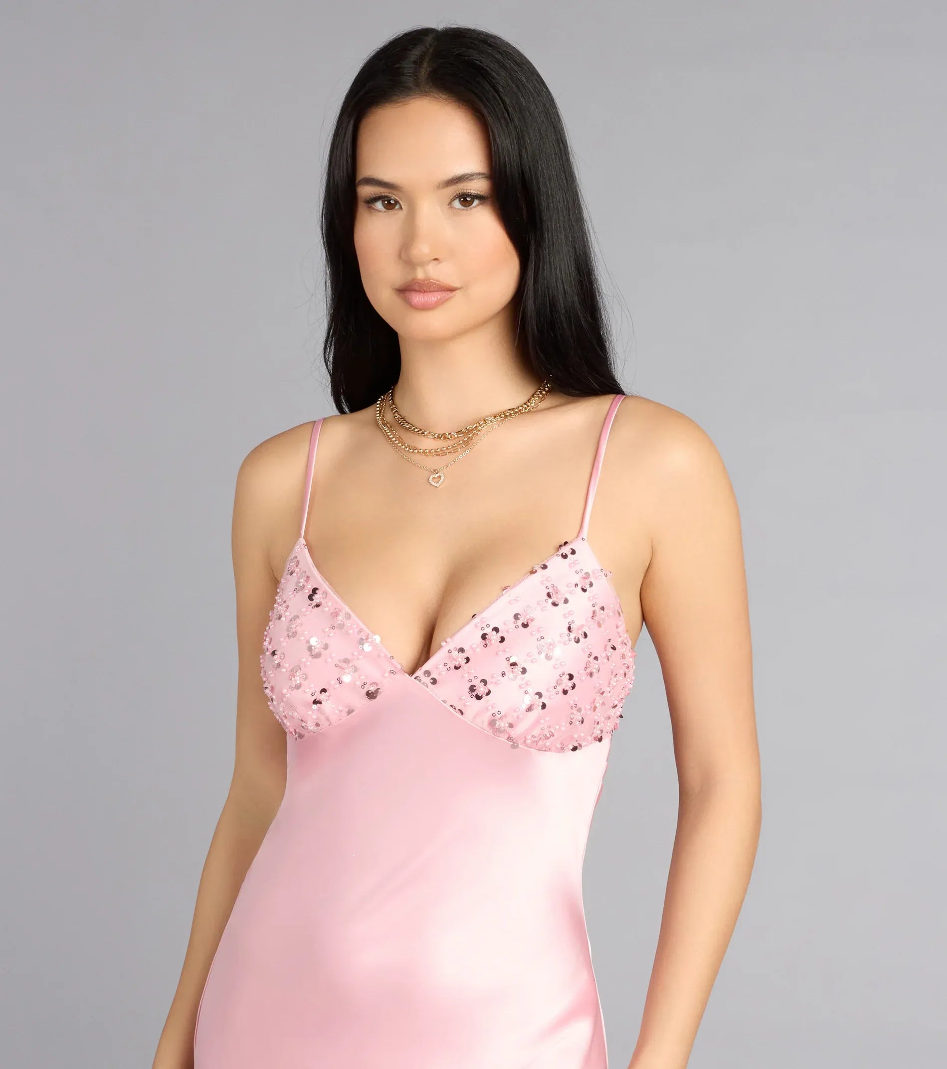 Mermaid Spaghetti Strap Satin Open Back Floor-Length Wedding Dress - Yihuiw by Yihuiw
