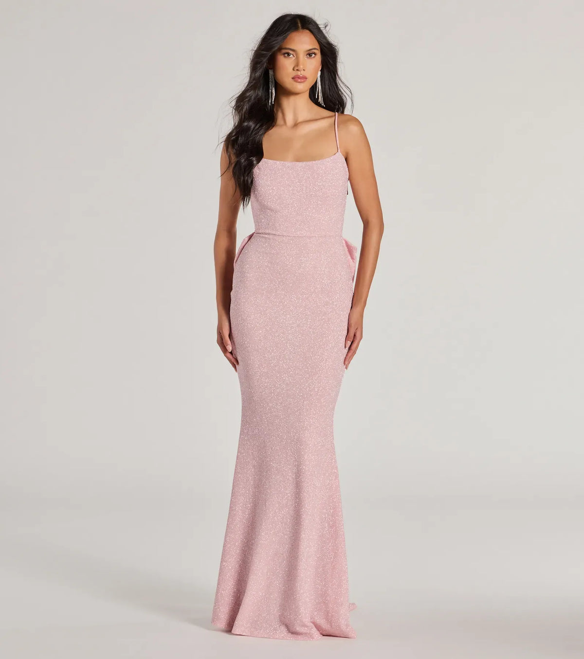 Mermaid Spaghetti Strap Open Back Train Floor-Length Wedding Dress - Yihuiw by Yihuiw