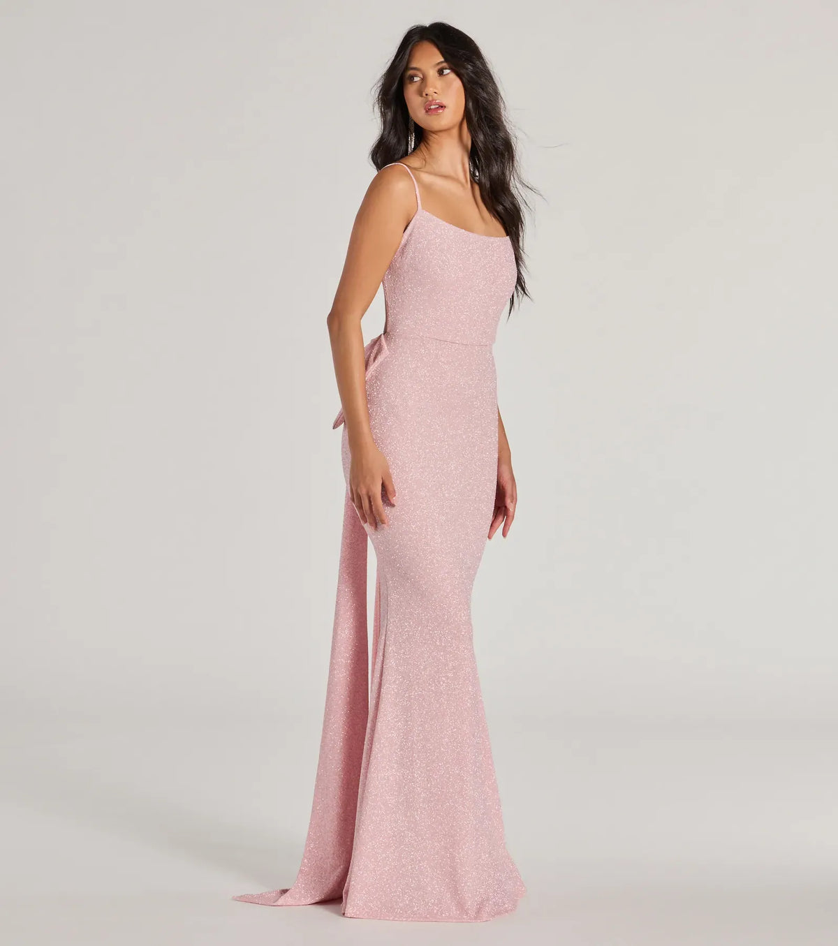 Mermaid Spaghetti Strap Open Back Train Floor-Length Wedding Dress - Yihuiw by Yihuiw