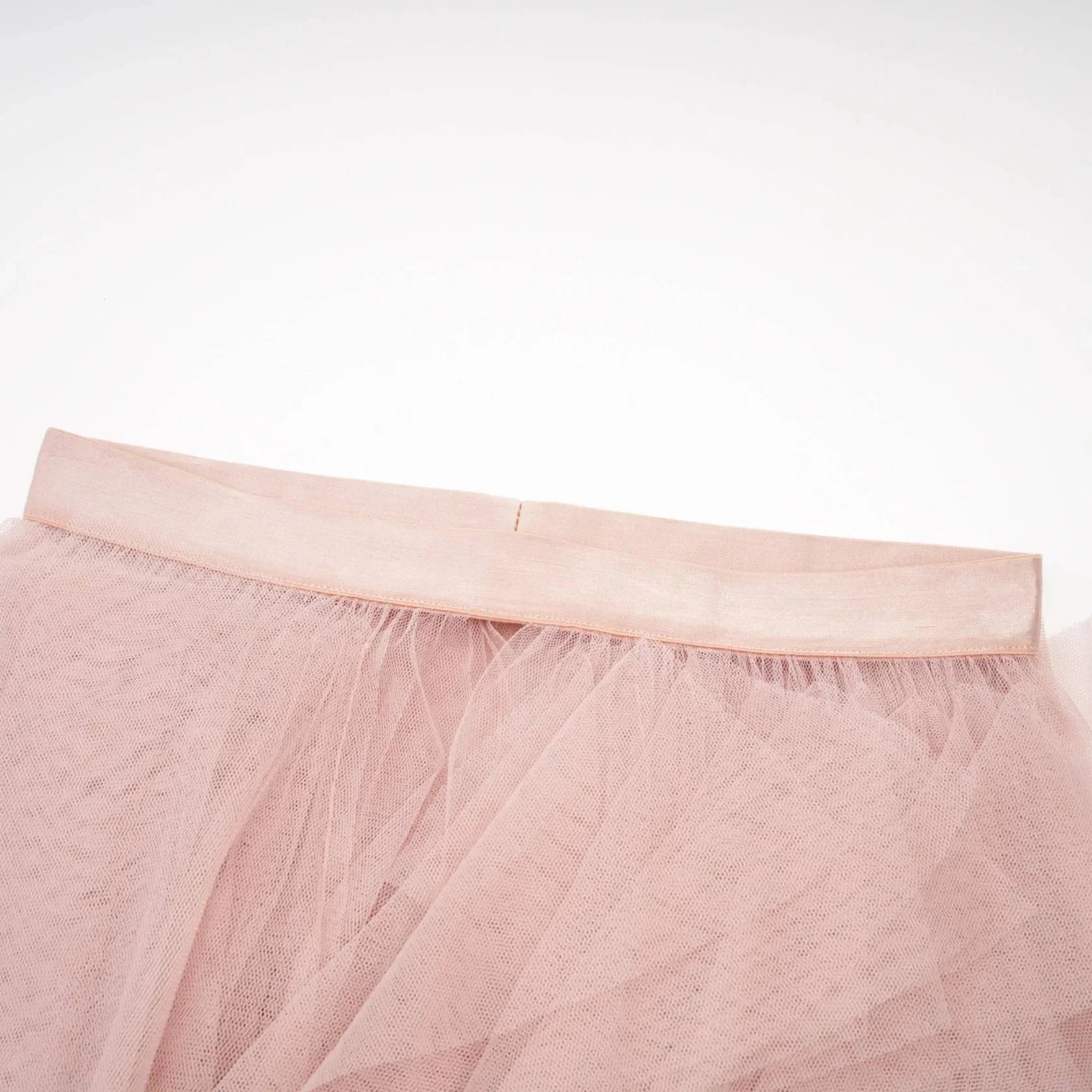 Blush Pink Strapless Ruffled Tulle Maxi Dress Pink Bustier Mesh Maxi Dress Evening Dress by YiHuiw