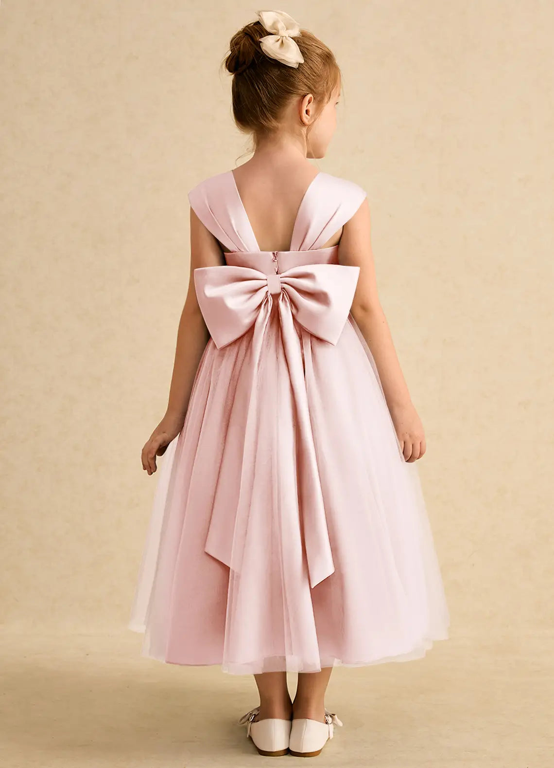 A-Line Sweetheart Cap Sleeve Tea-Length Formal Dress - Yihuiw by Yihuiw