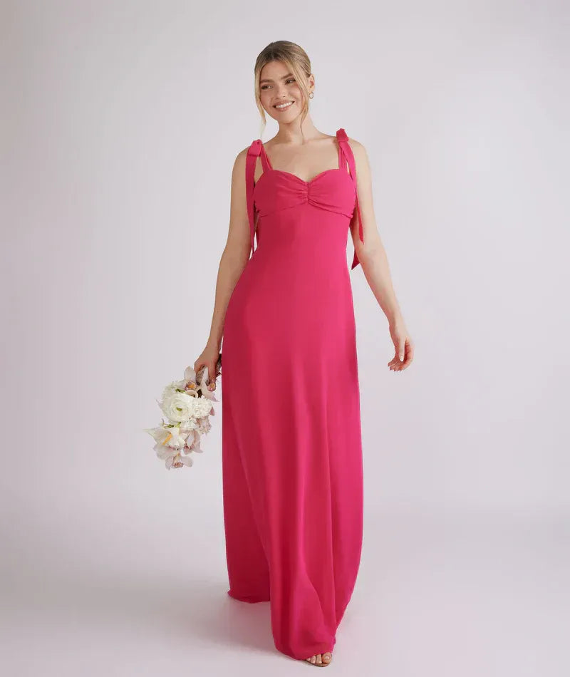A-Line Sweetheart Chiffon Wedding Dress - Yihuiw by Yihuiw