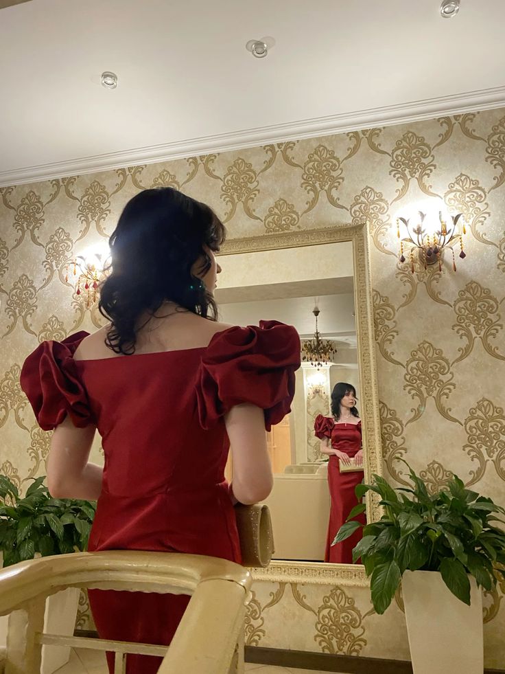 Burgundy Off Shoulder Prom Dress Long Satin Evening Party Dresses simple gentle atmospheric and unique desi Bring summer colors to enhance whiteness by YiHuiw