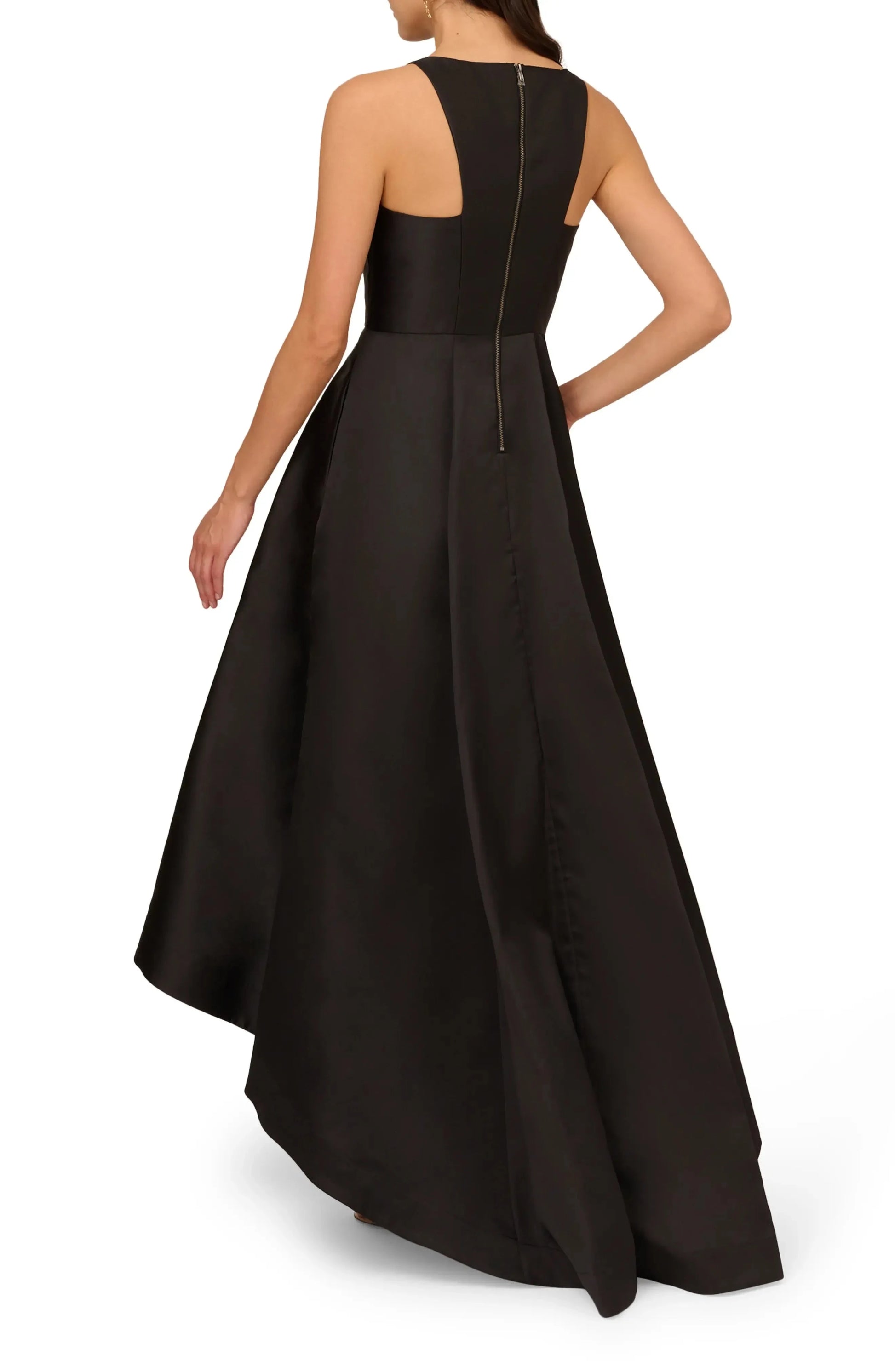Chic A Line Crew Neck Sleeveless Cut Out Back Hi Lo Hot Sale Evening Dress by YiHuiw