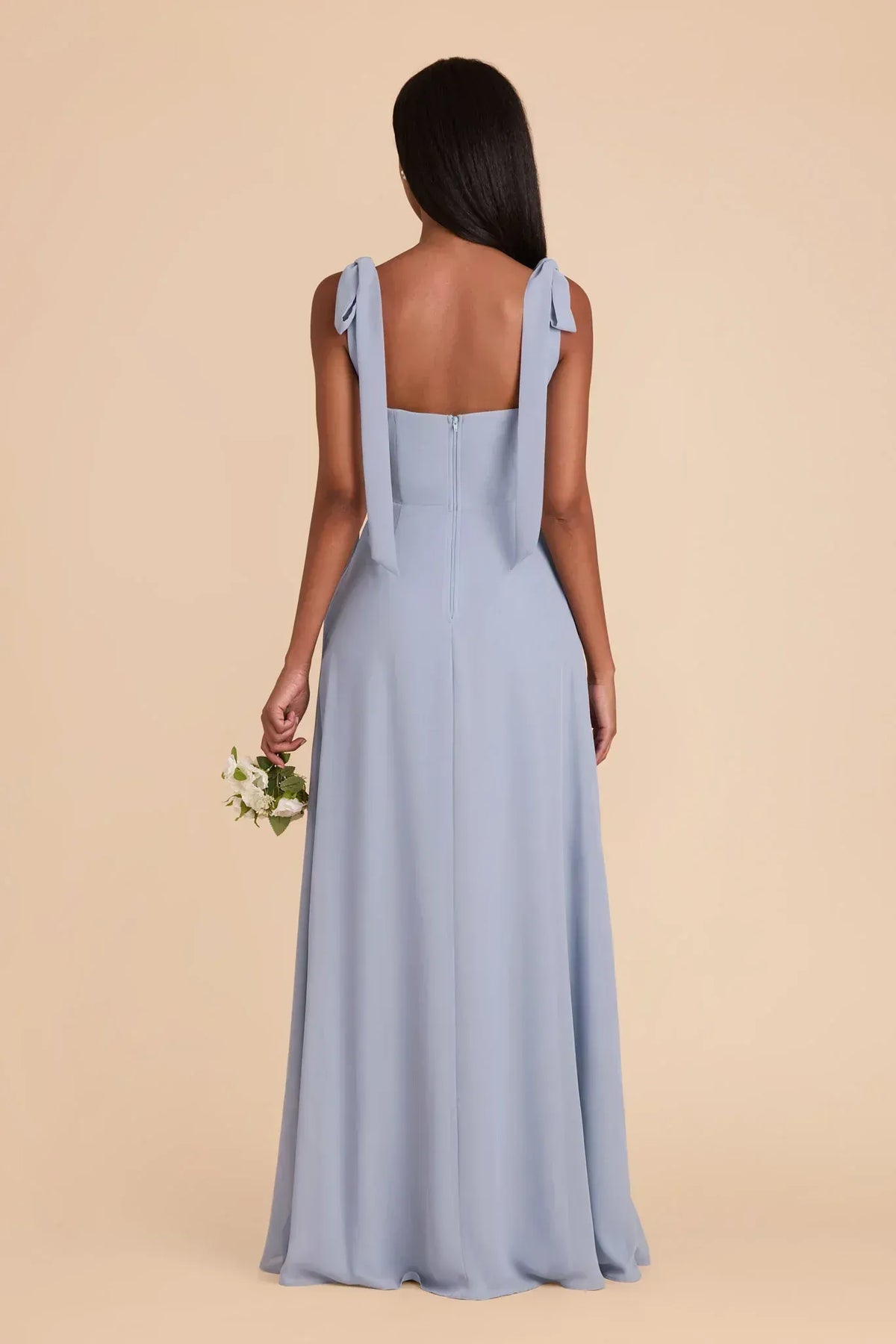 A-Line Square Neck Open Back Floor-Length Wedding Dress - Yihuiw by Yihuiw