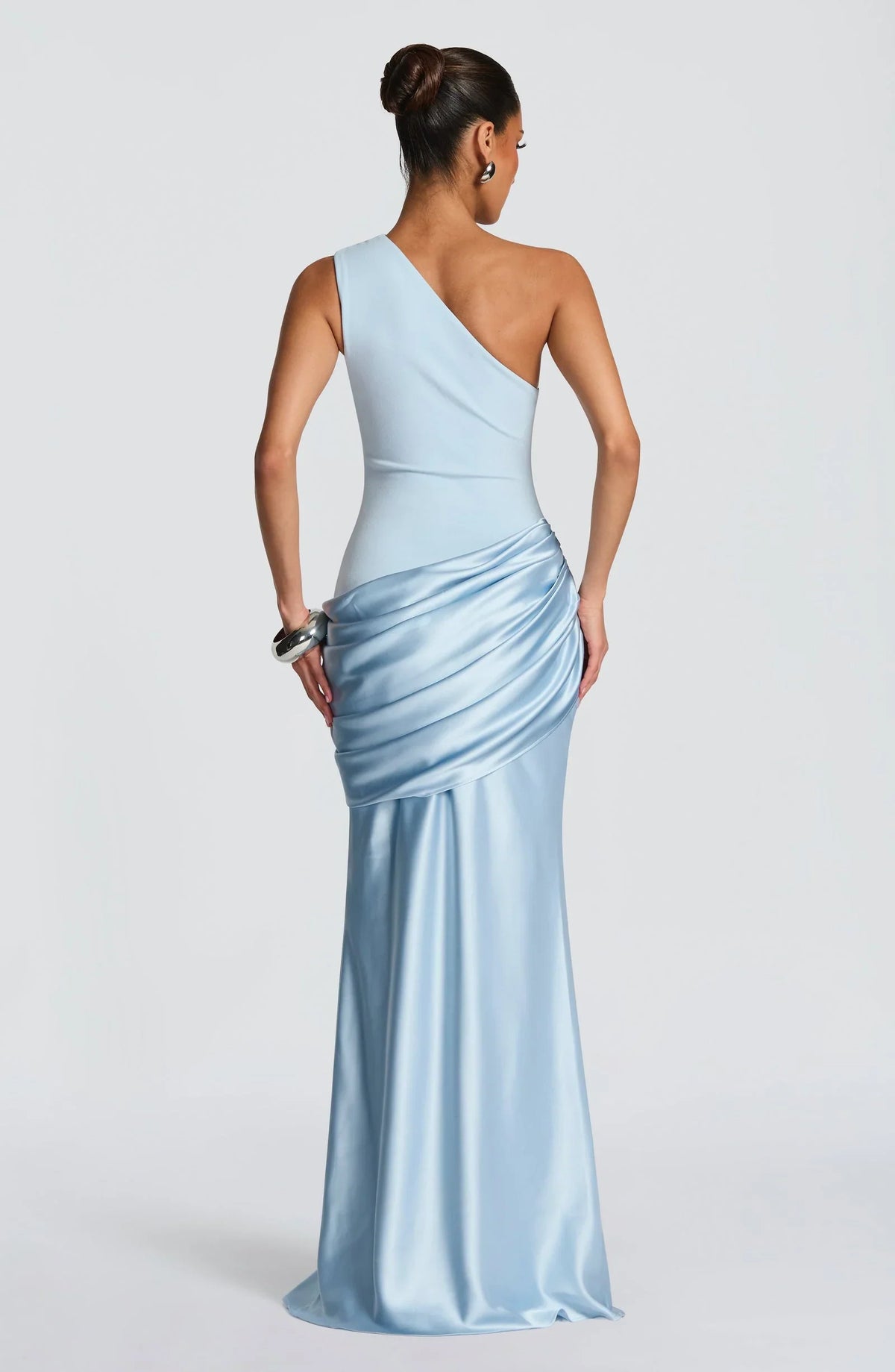 Mermaid One-Shoulder Ruched Floor-Length Wedding Dress - Yihuiw by Yihuiw