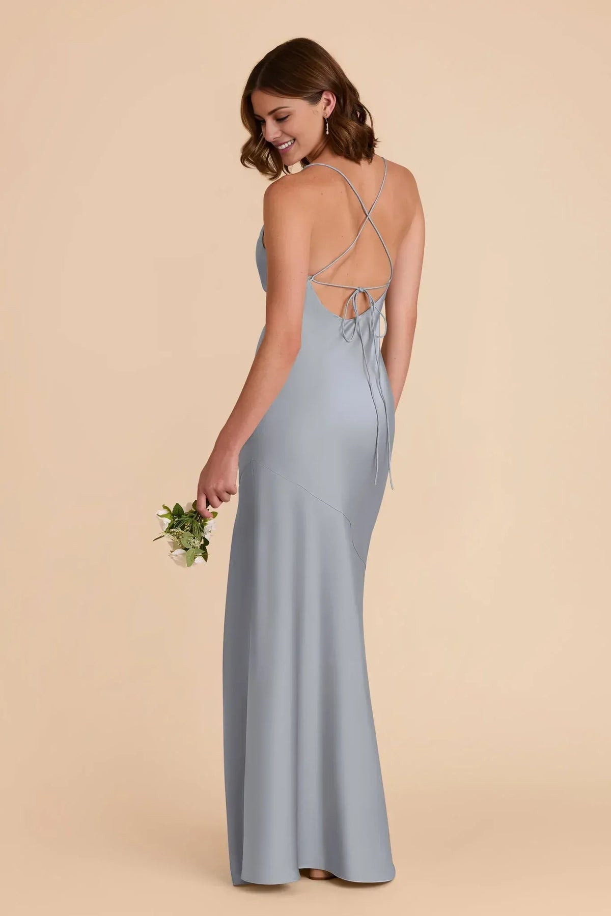 Mermaid Spaghetti Strap Floor-Length Wedding Dress - Yihuiw by Yihuiw