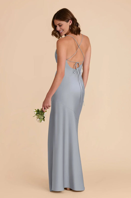 Mermaid Spaghetti Strap Floor-Length Wedding Dress - Yihuiw by Yihuiw