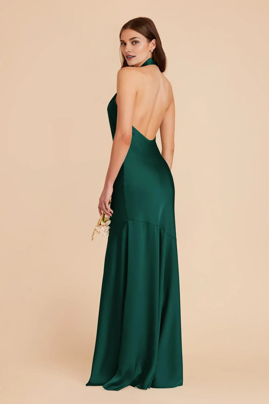 Mermaid Halter Floor-Length Wedding Dress - Yihuiw by Yihuiw