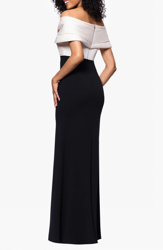 Chic Mermaid Off-the-Shoulder Short Sleeve Solid Back Floor Length Hot Sale Prom Dress by YiHuiw