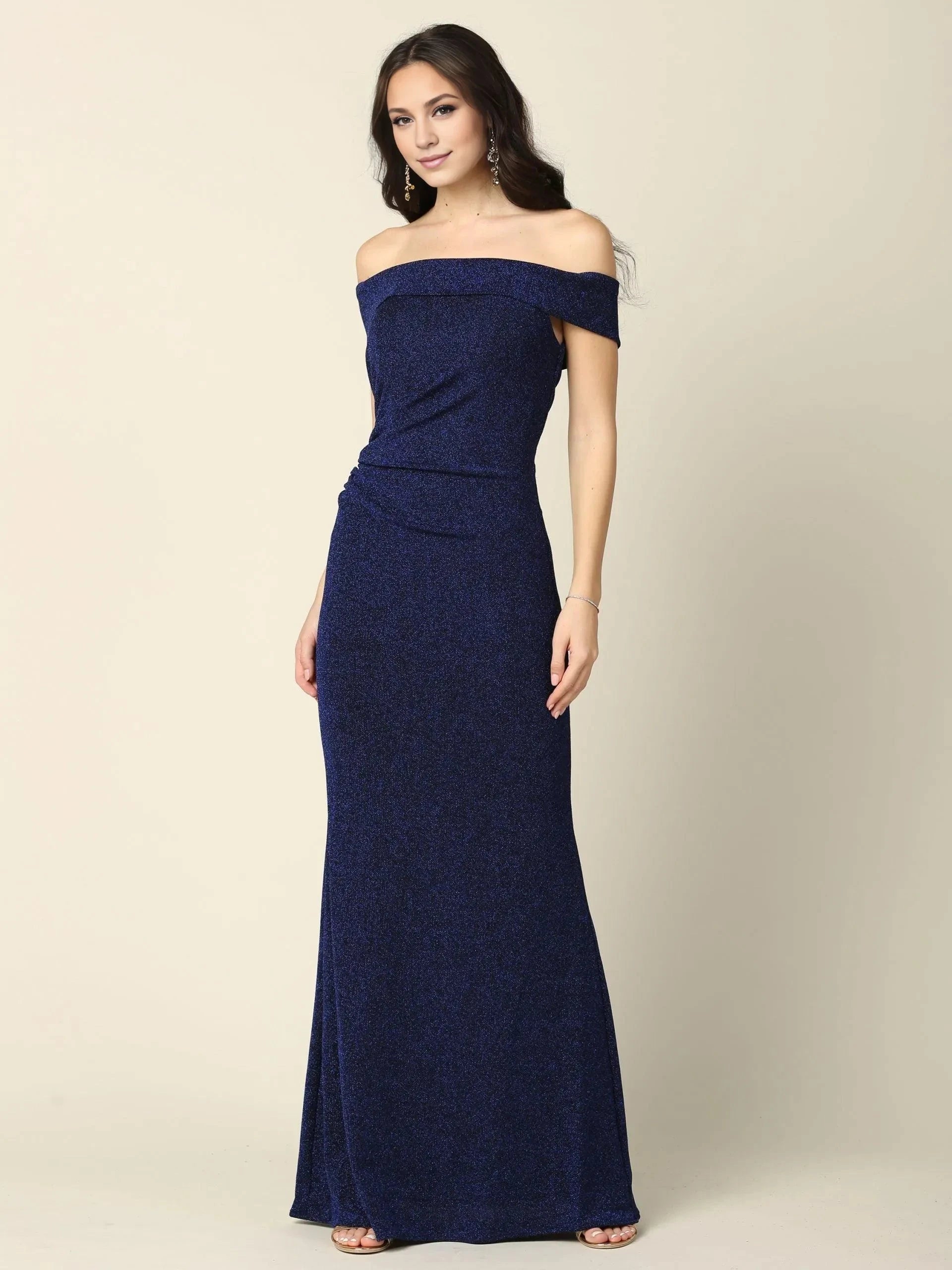 Chic Mermaid Off-the-Shoulder Sleeveless Ruched Back Floor Length Prom Dress by YiHuiw