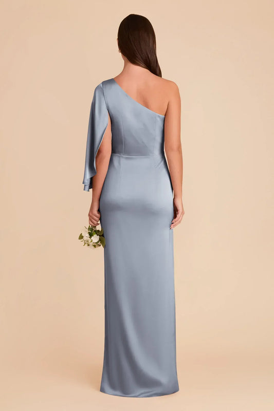 Mermaid One-Shoulder Floor-Length Wedding Dress - Yihuiw by Yihuiw