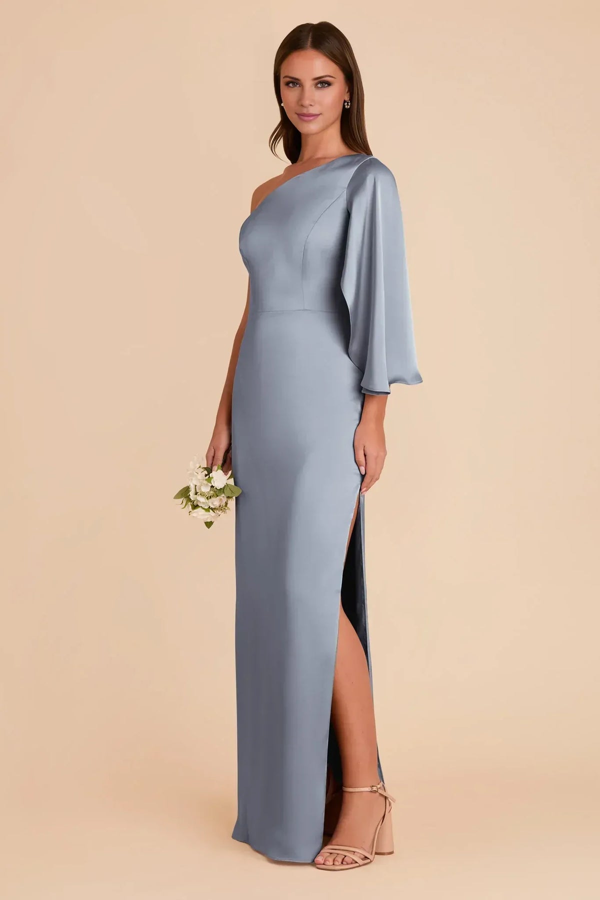 Mermaid One-Shoulder Floor-Length Wedding Dress - Yihuiw by Yihuiw