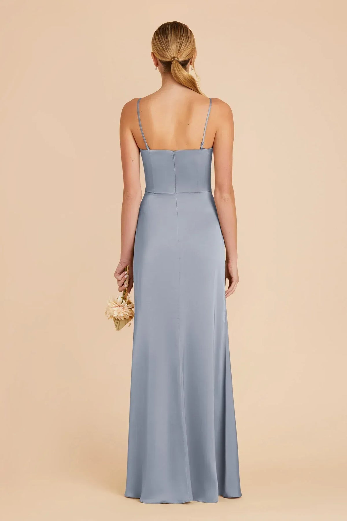 Mermaid Spaghetti Strap Open Back Floor-Length Wedding Dress - Yihuiw by Yihuiw