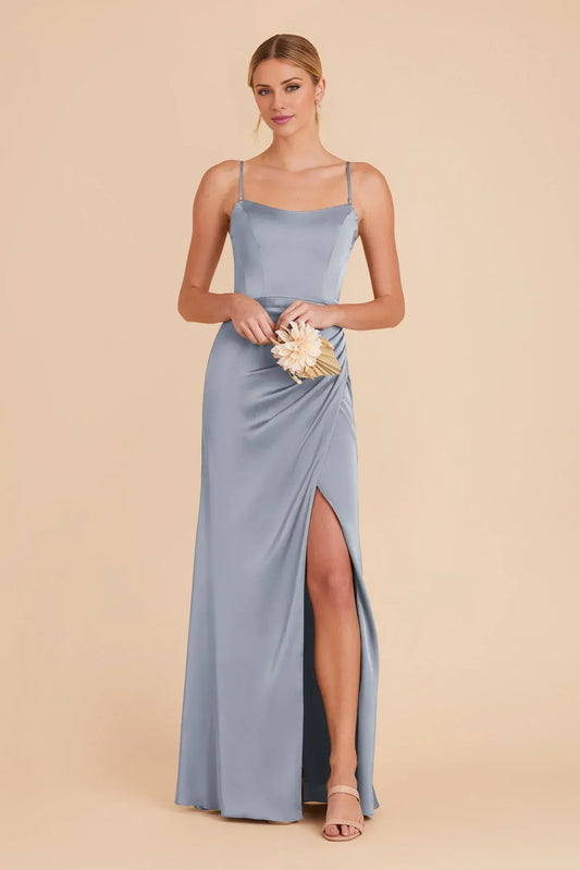 Mermaid Spaghetti Strap Open Back Floor-Length Wedding Dress - Yihuiw by Yihuiw