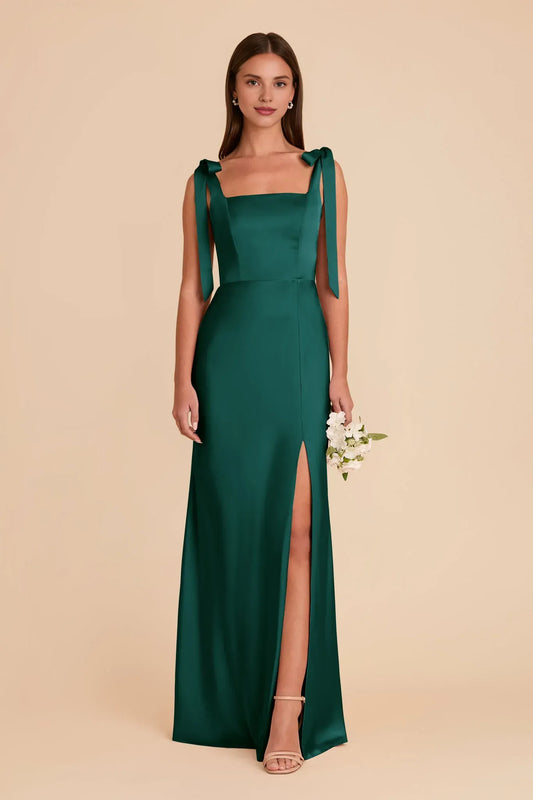 Mermaid Square Neck Open Back Floor-Length Wedding Dress - Yihuiw by Yihuiw