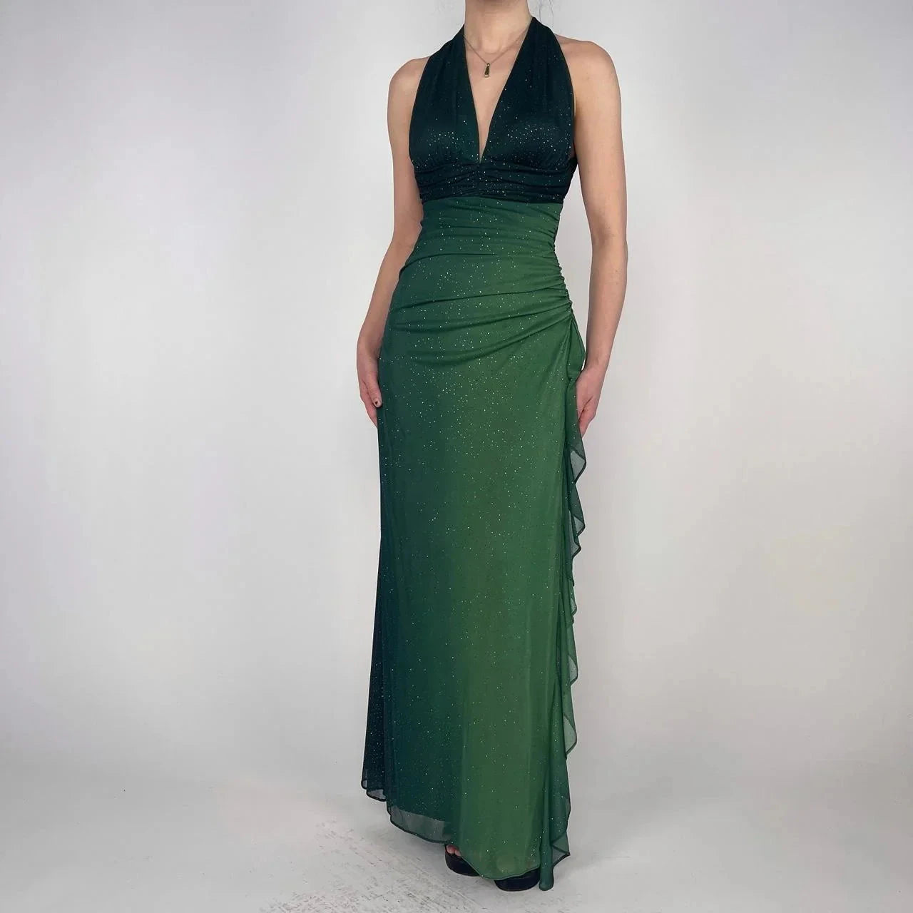 Chiffon Bodycon Slim Formal Prom Dress Evening Dress Birthday Party Dress Graduation Prom Dress simple gentle atmospheric and unique desi Bring summer colors to enhance whiteness by YiHuiw