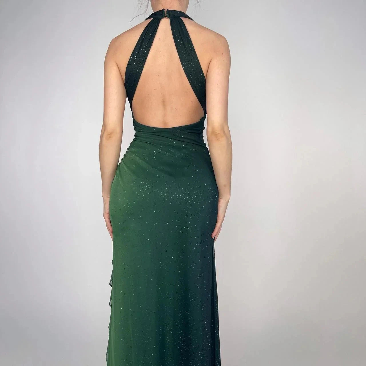 Chiffon Bodycon Slim Formal Prom Dress Evening Dress Birthday Party Dress Graduation Prom Dress simple gentle atmospheric and unique desi Bring summer colors to enhance whiteness by YiHuiw