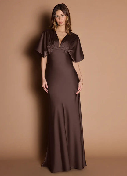 Mermaid Satin Floor-Length Wedding Dress - Yihuiw by Yihuiw