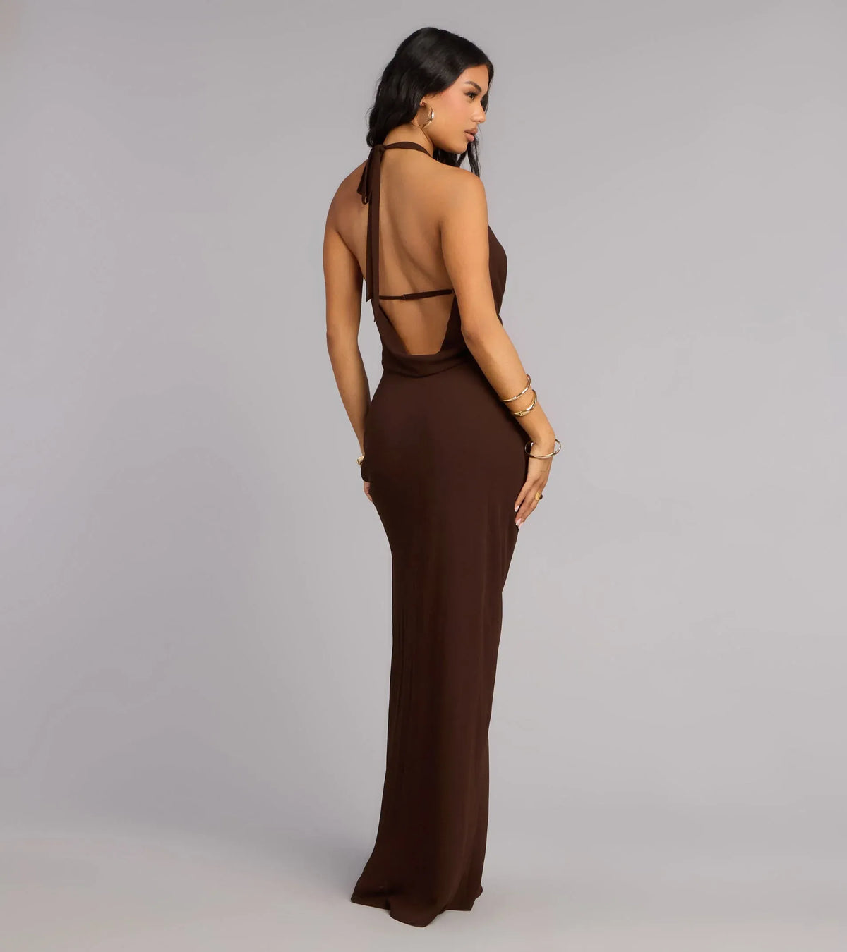 Mermaid Halter Floor-Length Wedding Dress - Yihuiw by Yihuiw