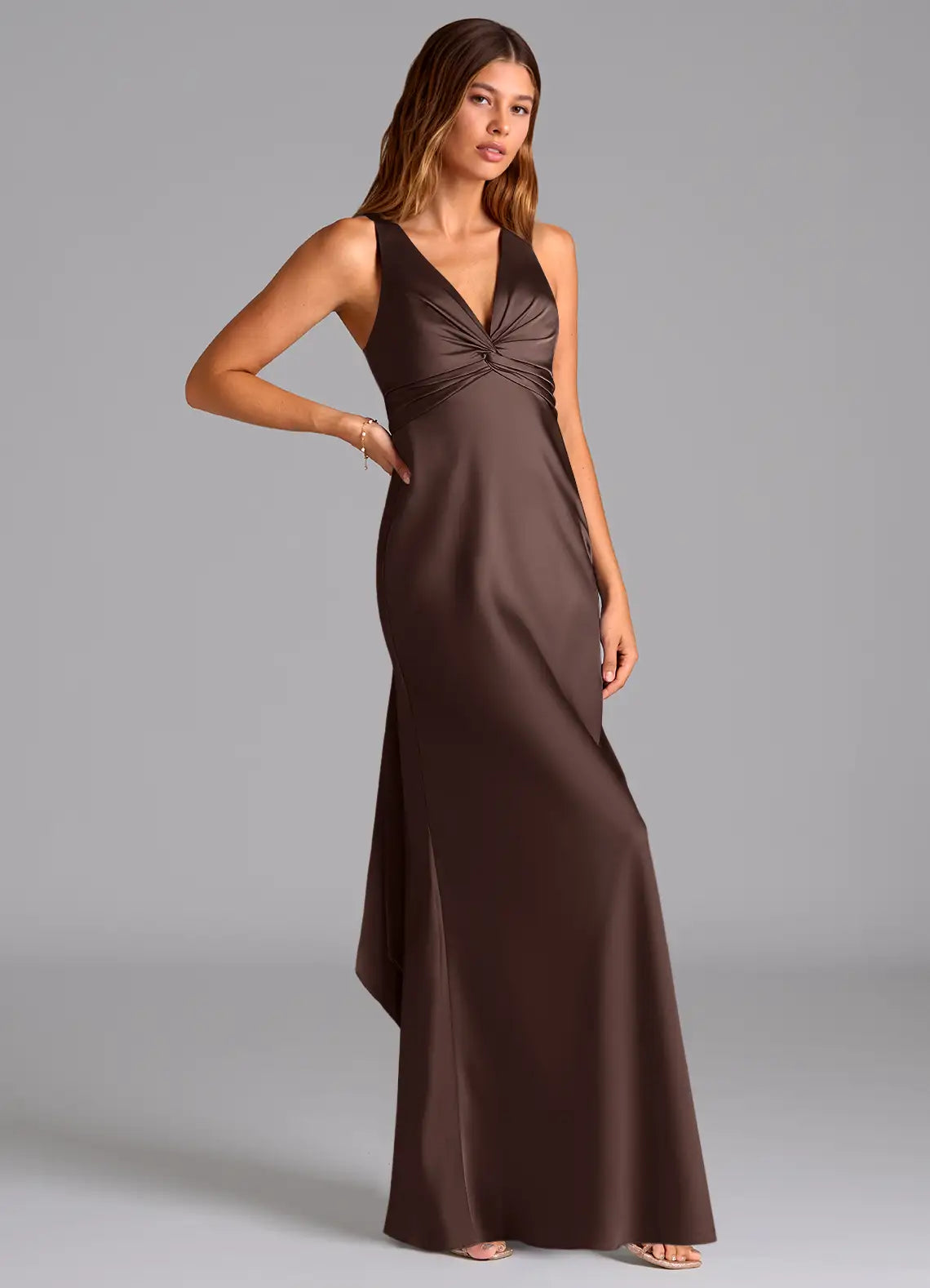 Mermaid Satin Floor-Length Wedding Dress - Yihuiw by Yihuiw