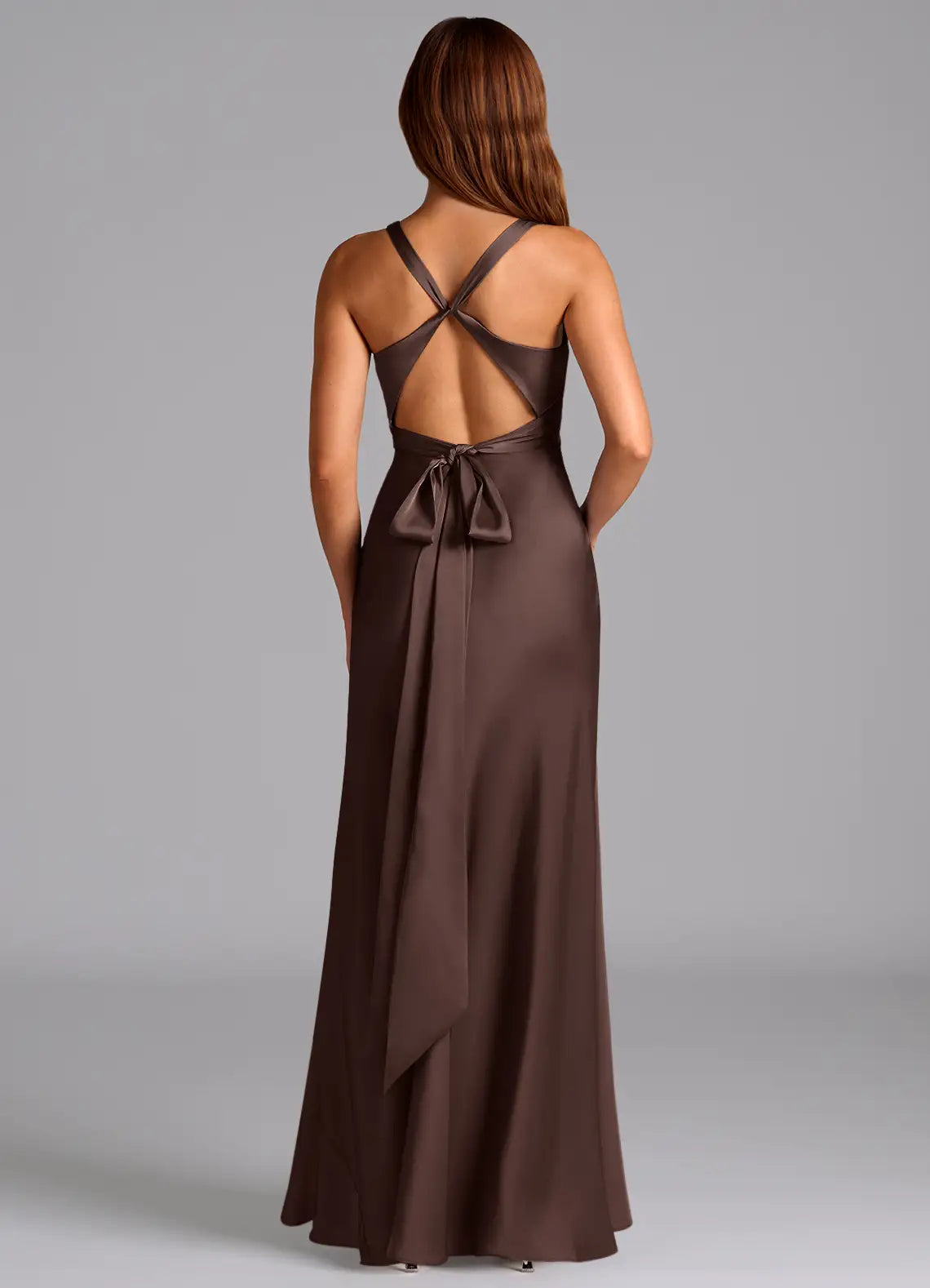 Mermaid Satin Floor-Length Wedding Dress - Yihuiw by Yihuiw
