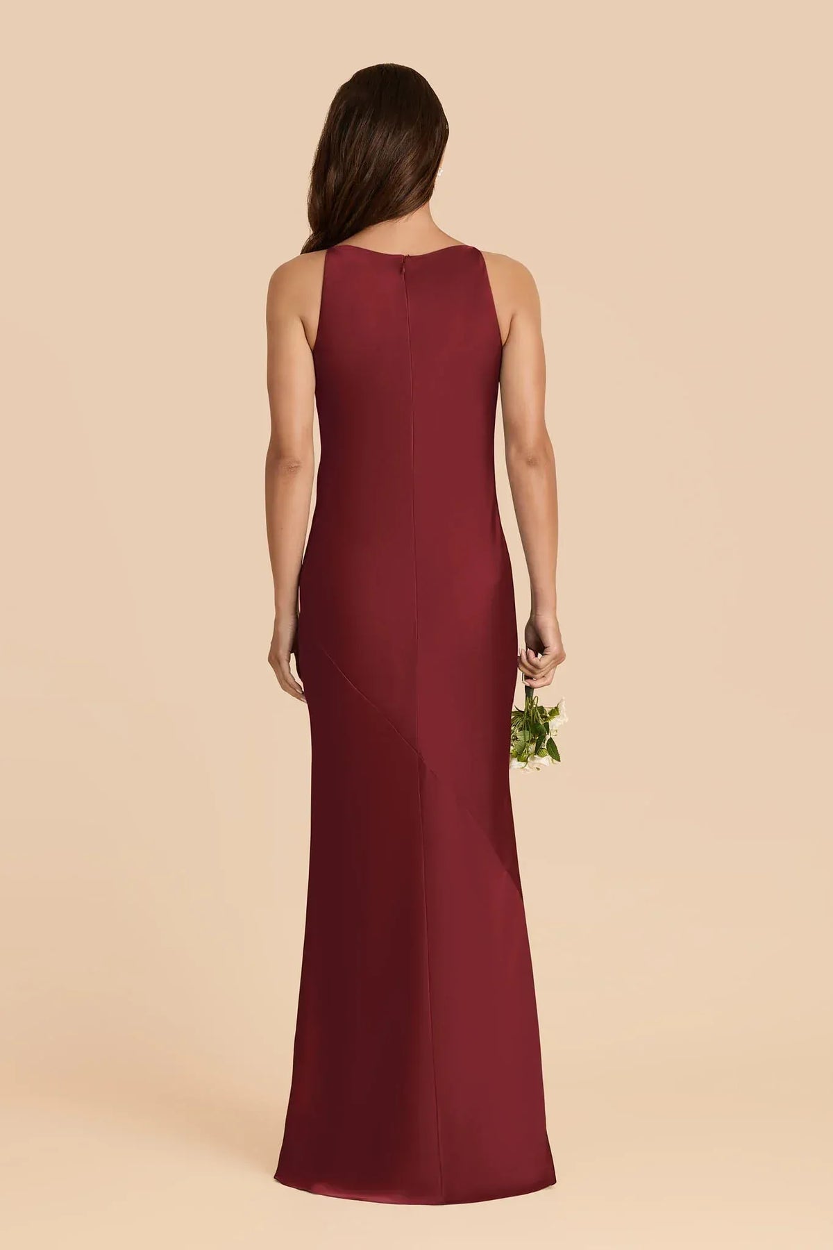 Cowl Neck Sleeveless Floor-Length Wedding Dress - Yihuiw by Yihuiw