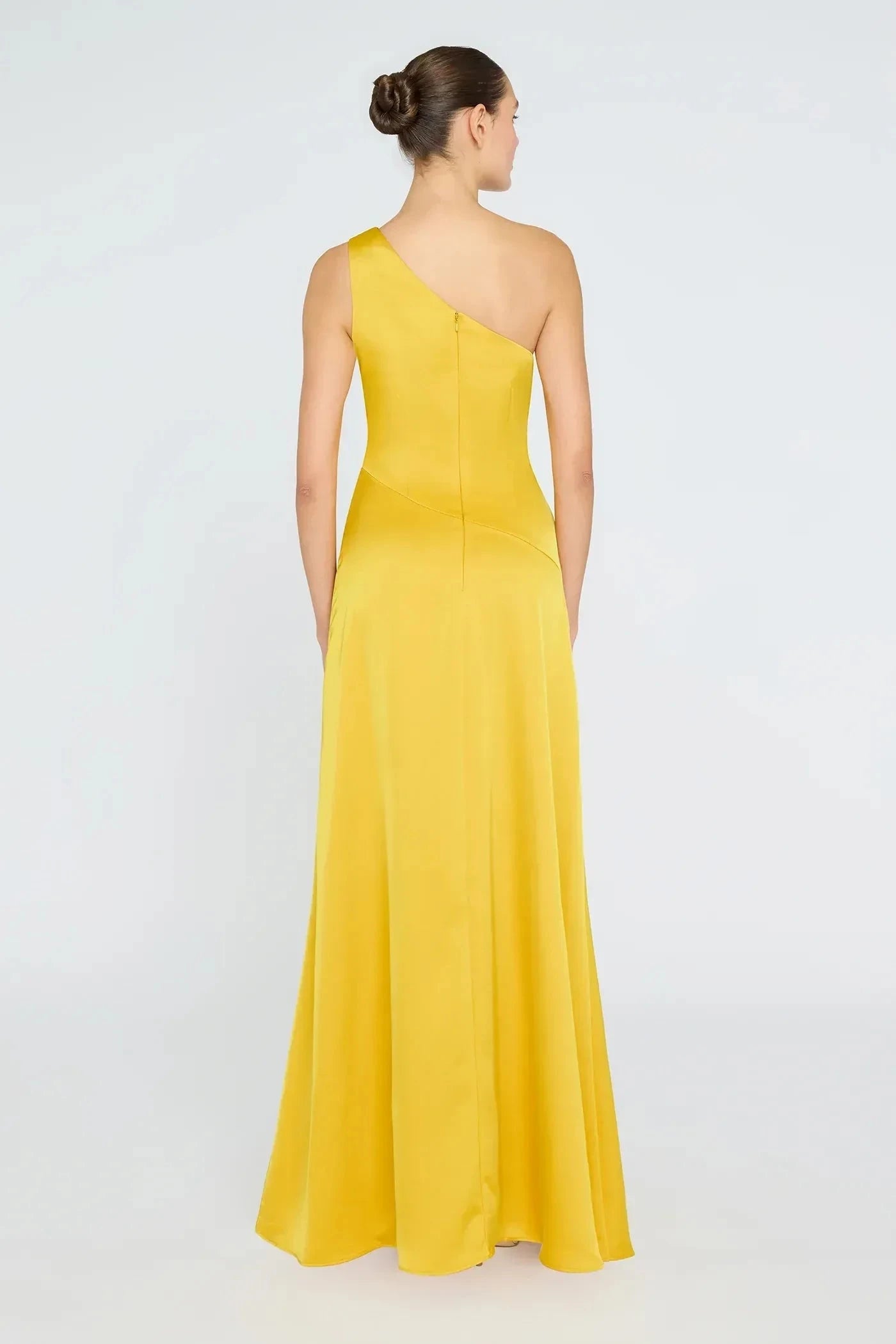 Classy Sheath One Shoulder Sleeveless Back Zipper Floor Length Prom Dress by YiHuiw