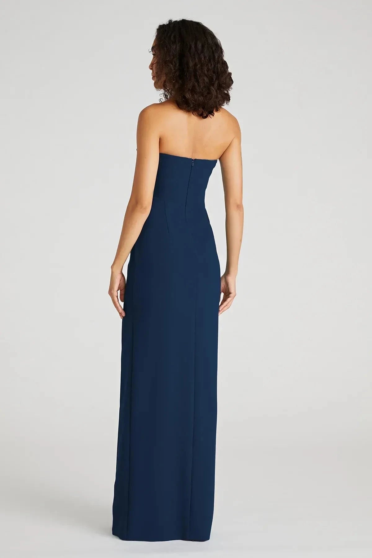 Classy Sheath Strapless Sleeveless Back Zipper Floor Length Prom Dress by YiHuiw