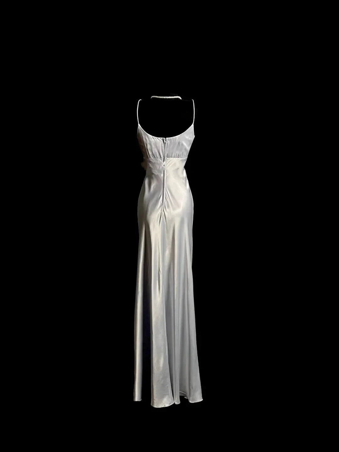 Classy A line Spaghetti Straps Sleeveless Satin Prom Dresses Summer Wedding Guest Dresses Wedding Guest Outfits simple gentle atmospheric and unique desi Bring summer colors to enhance whiteness by YiHuiw