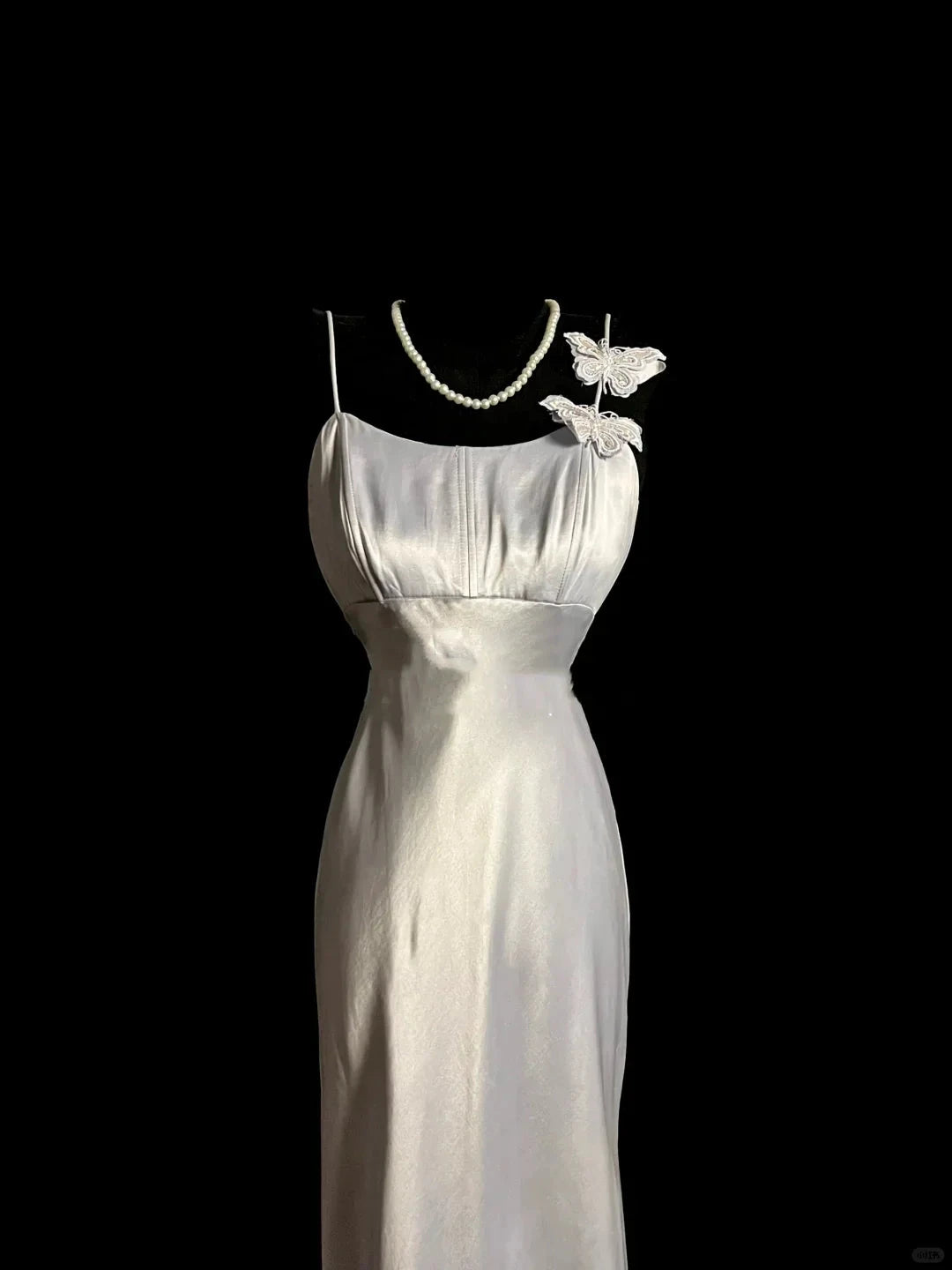 Classy A line Spaghetti Straps Sleeveless Satin Prom Dresses Summer Wedding Guest Dresses Wedding Guest Outfits simple gentle atmospheric and unique desi Bring summer colors to enhance whiteness by YiHuiw