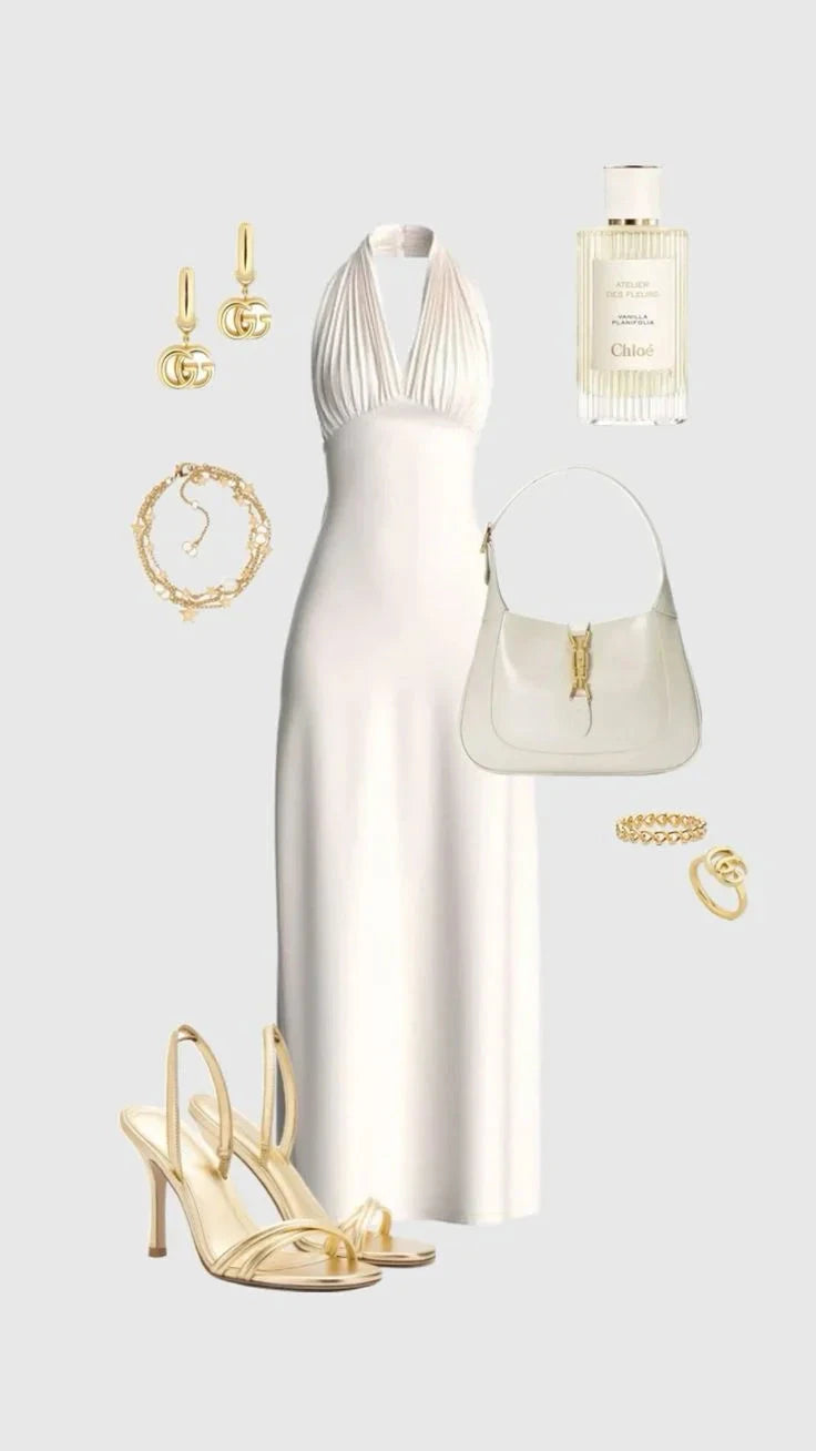Classy Mermaid Spaghetti Straps Champagne Beads Prom Dresses Summer Wedding Guest Dresses Wedding Guest Outfits simple gentle atmospheric and unique desi Bring summer colors to enhance whiteness by YiHuiw