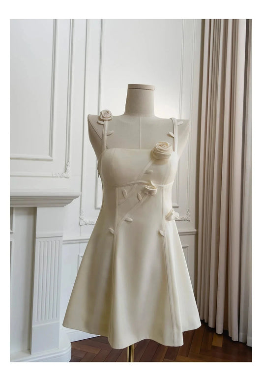 Cute A Line Spaghetti Straps Satin Formal 8th Grade Homecoming Dresses Middle School Short Cocktail Gowns Graduation Dress Hoco Outfits simple gentle atmospheric and unique desi Bring summer colors to enhance whiteness by YiHuiw