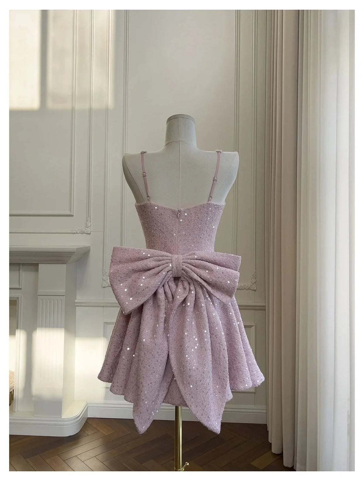 Cute A Line Square Pink Sequin Formal 8th Grade Homecoming Dresses Middle School Short Cocktail Gowns Graduation Dress Hoco Outfits simple gentle atmospheric and unique desi Bring summer colors to enhance whiteness by YiHuiw