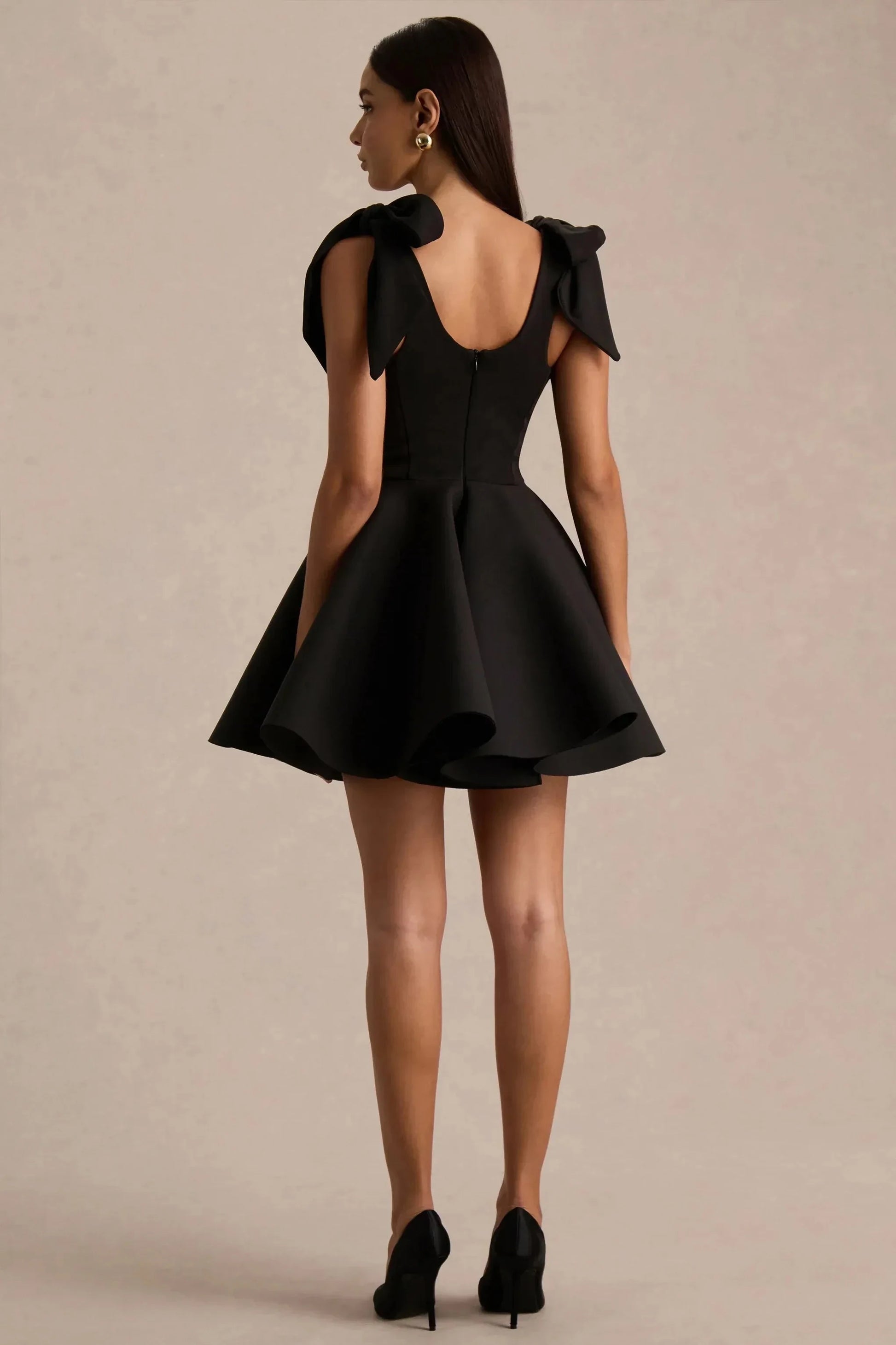 Daring A Line Sweetheart Neck Sleeveless Bow Strap Short Prom Dress by YiHuiw