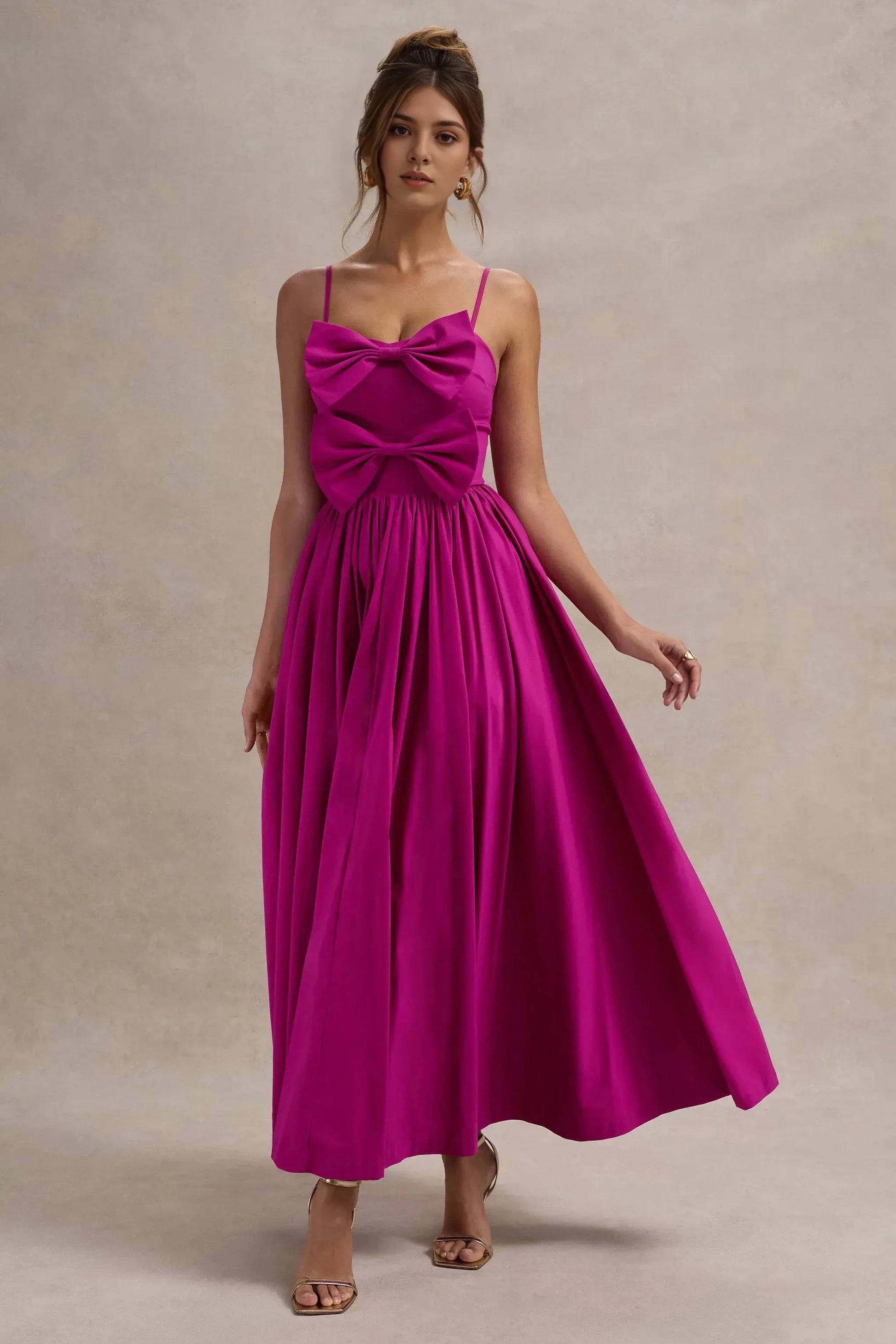 Daring A Line Sweetheart Neck Sleeveless Bow Accent Floor Length Prom Dress by YiHuiw