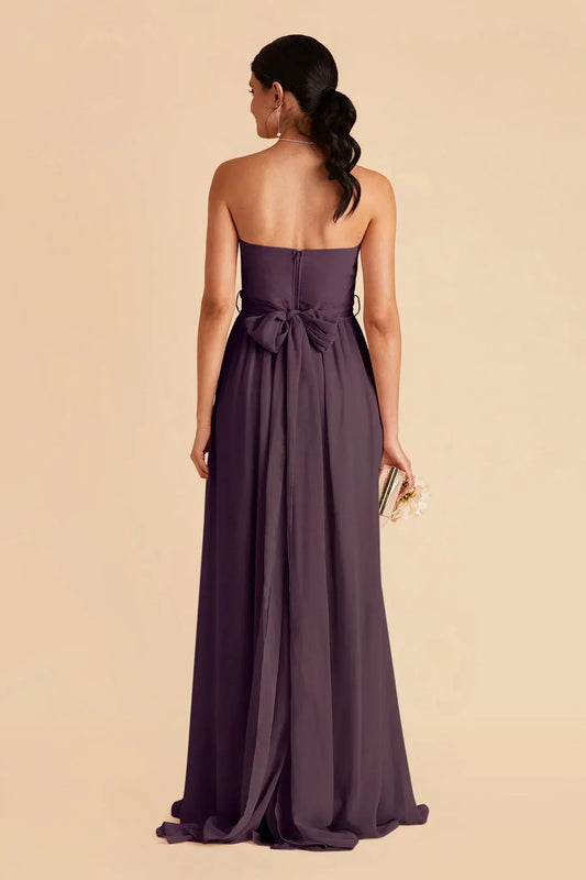 Sweetheart Chiffon High Slit Wedding Dress - Yihuiw by Yihuiw
