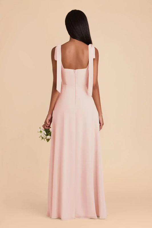 A-Line Square Neck Floor-Length Wedding Dress - Yihuiw by Yihuiw