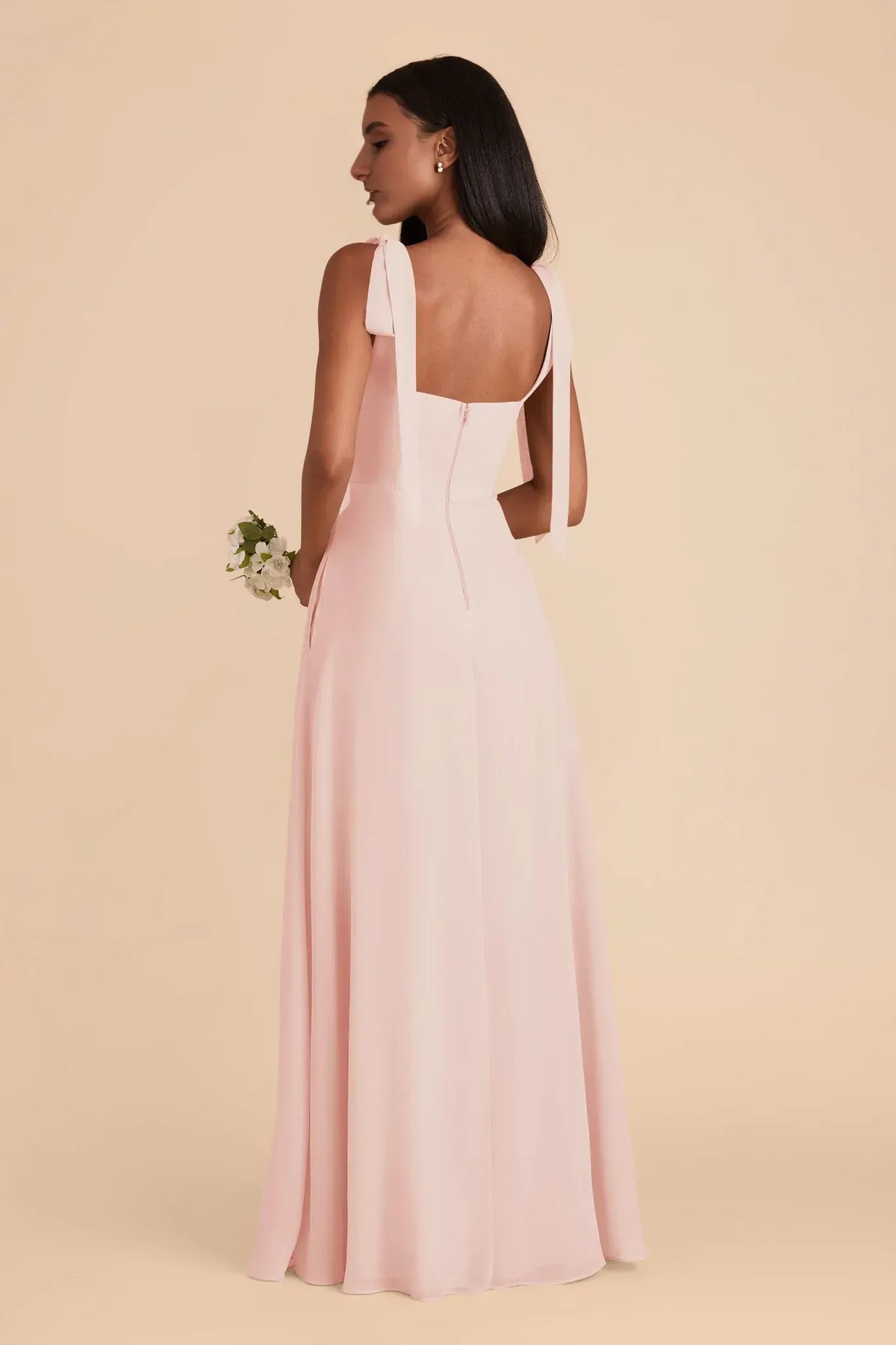 A-Line Square Neck Floor-Length Wedding Dress - Yihuiw by Yihuiw